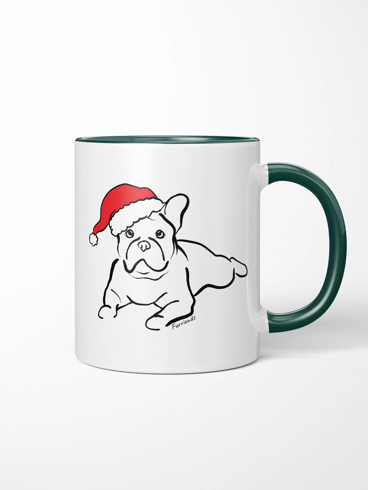 French Bulldog Christmas Edition Ceramic Mug - Image 3