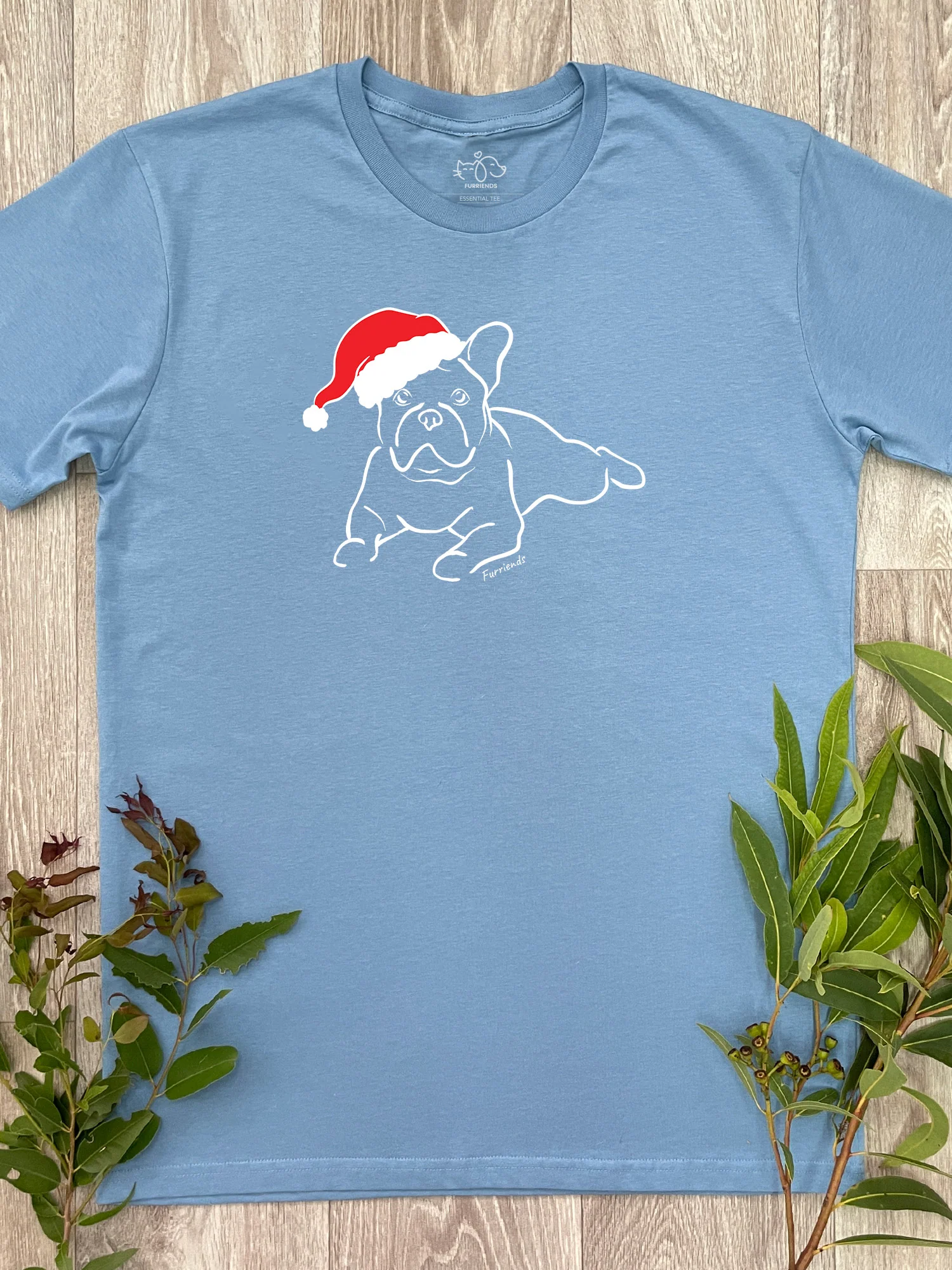 French Bulldog Christmas Edition Essential Unisex Tee - Image 5