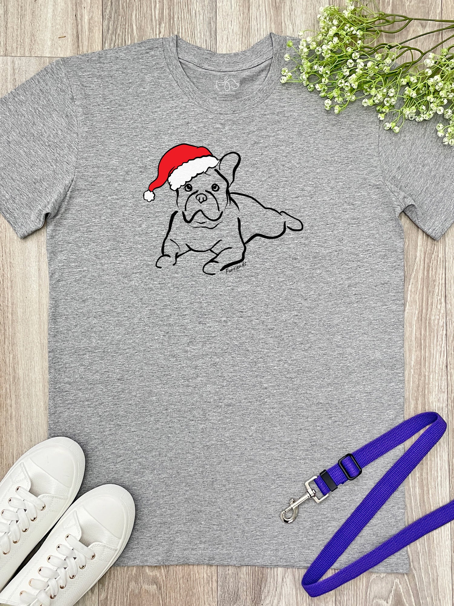 French Bulldog Christmas Edition Essential Unisex Tee - Image 7