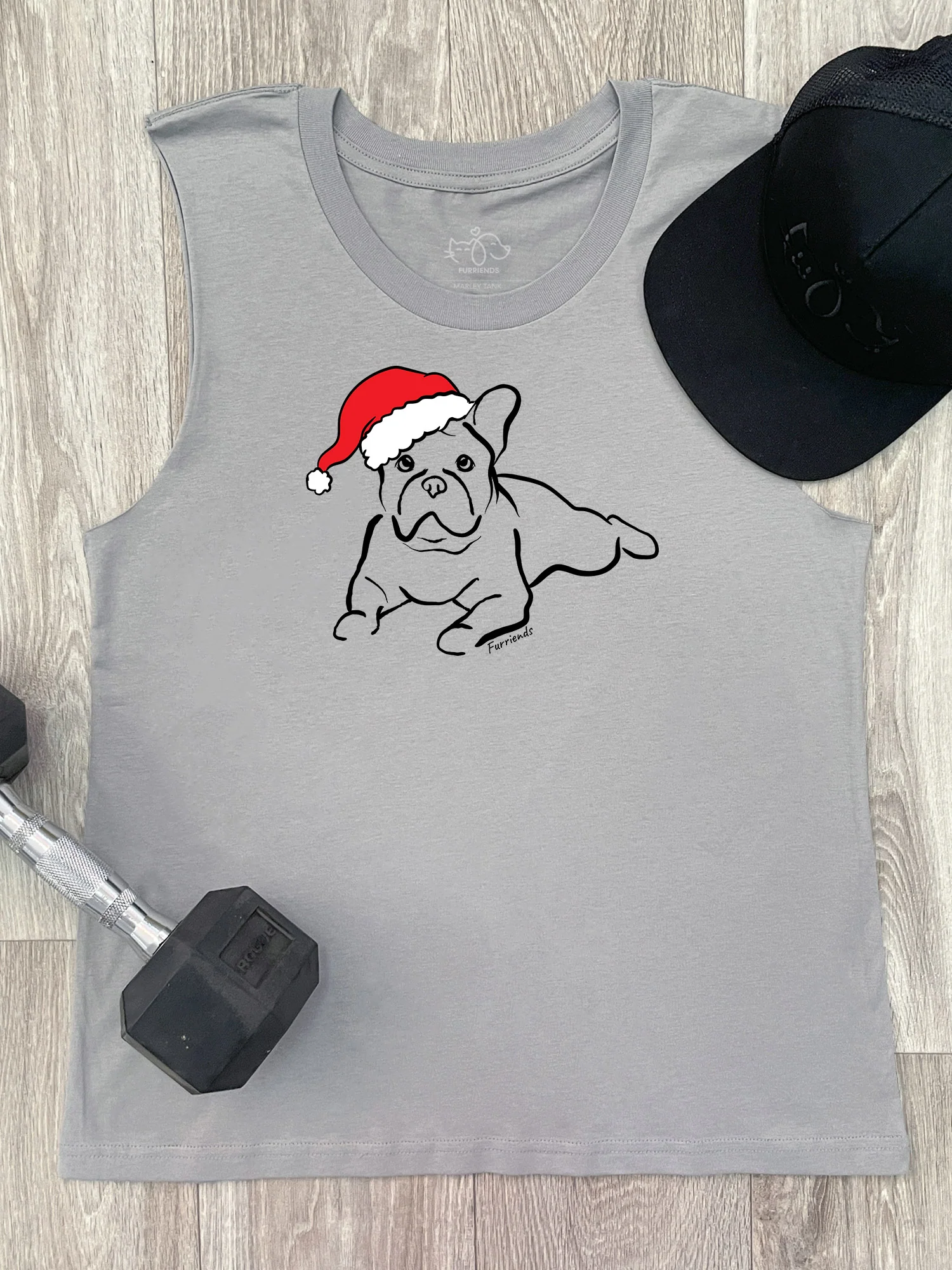 French Bulldog Christmas Edition Marley Tank - Image 4