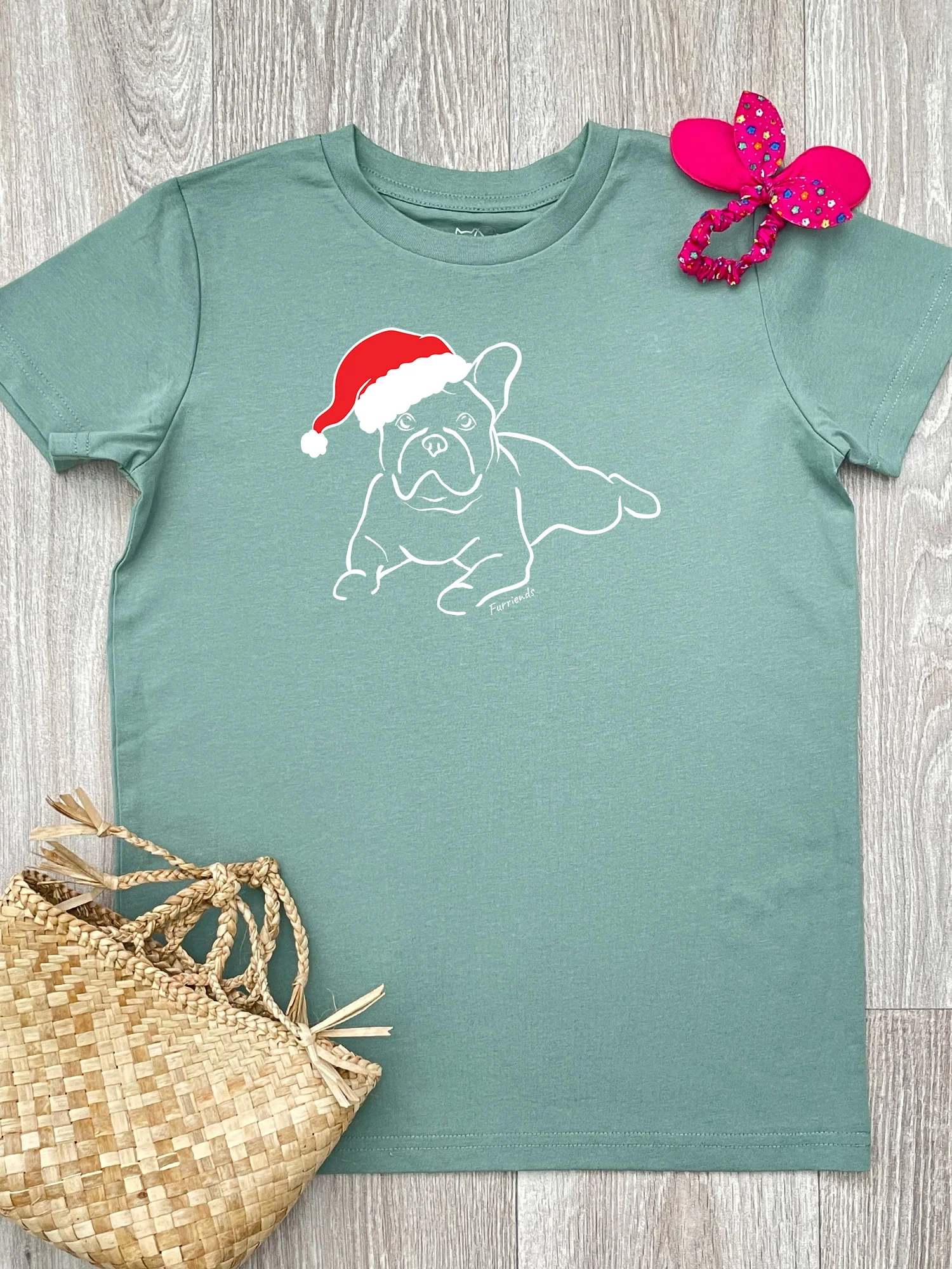 French Bulldog Christmas Edition Youth Tee - Image 5