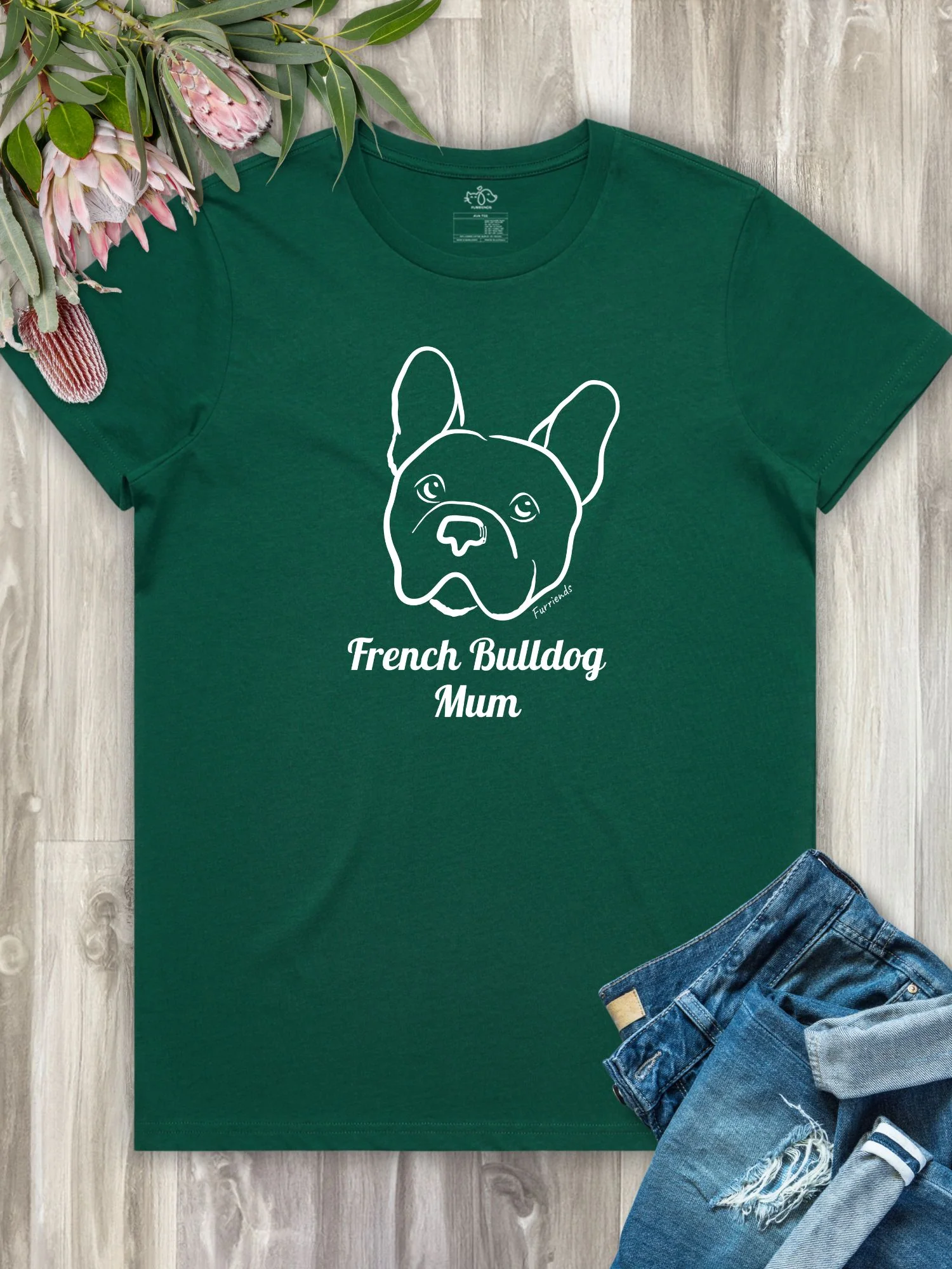 French Bulldog Mum Regular Fit T-shirt - Image 6