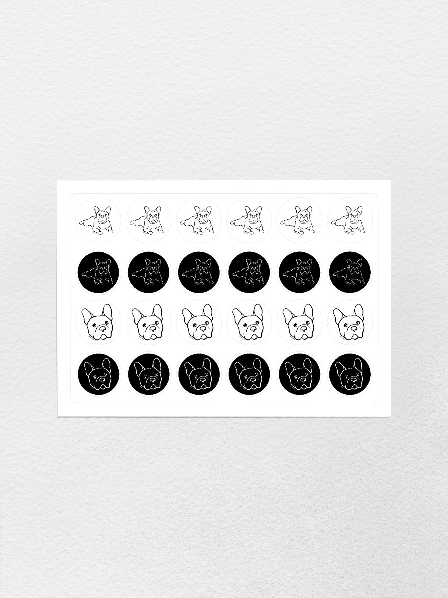 French Bulldog Sticker Sheet - Image 2
