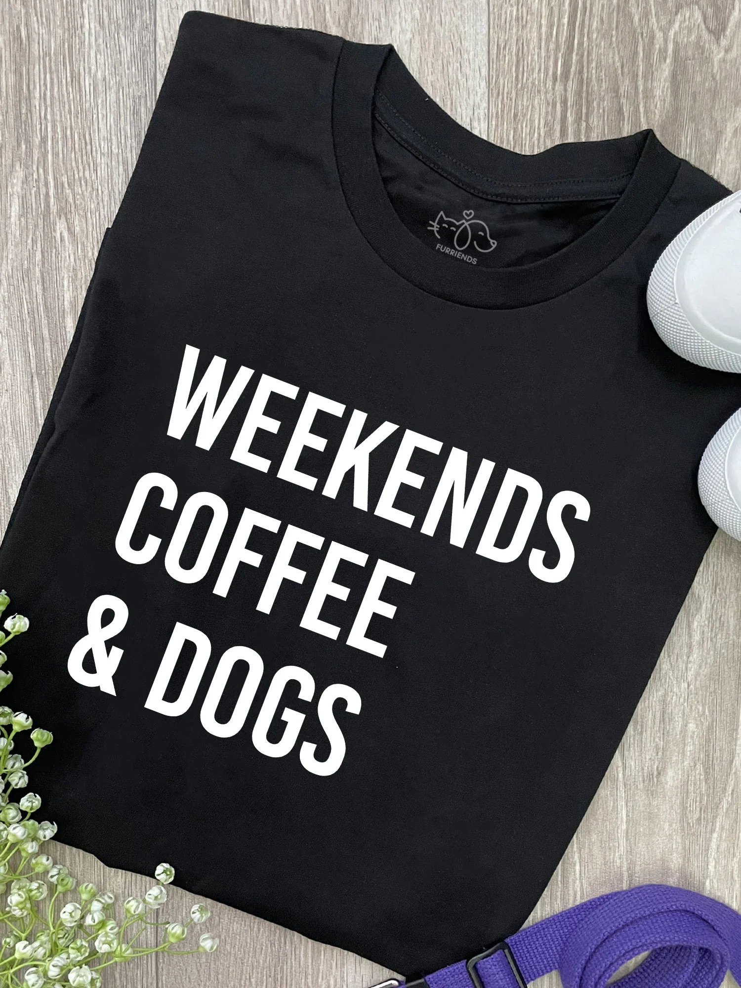 Weekends Coffee & Dogs Ava Women's Regular Fit Tee