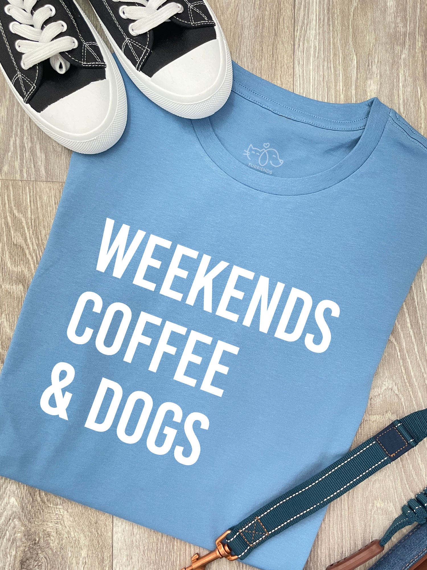 Weekends Coffee & Dogs Ava Women's Regular Fit Tee - Image 6
