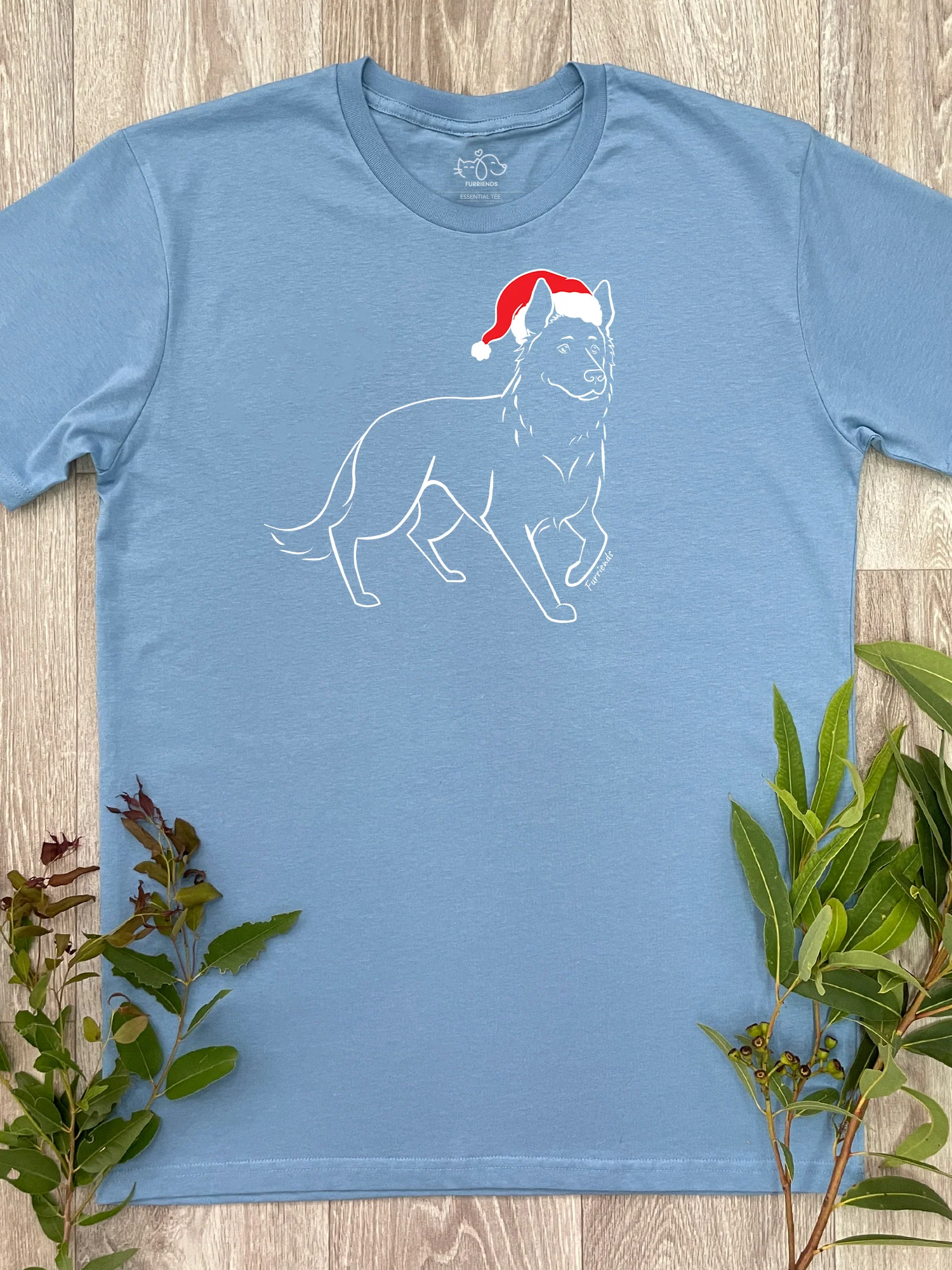 German Shepherd Christmas Edition Essential Unisex Tee - Image 5
