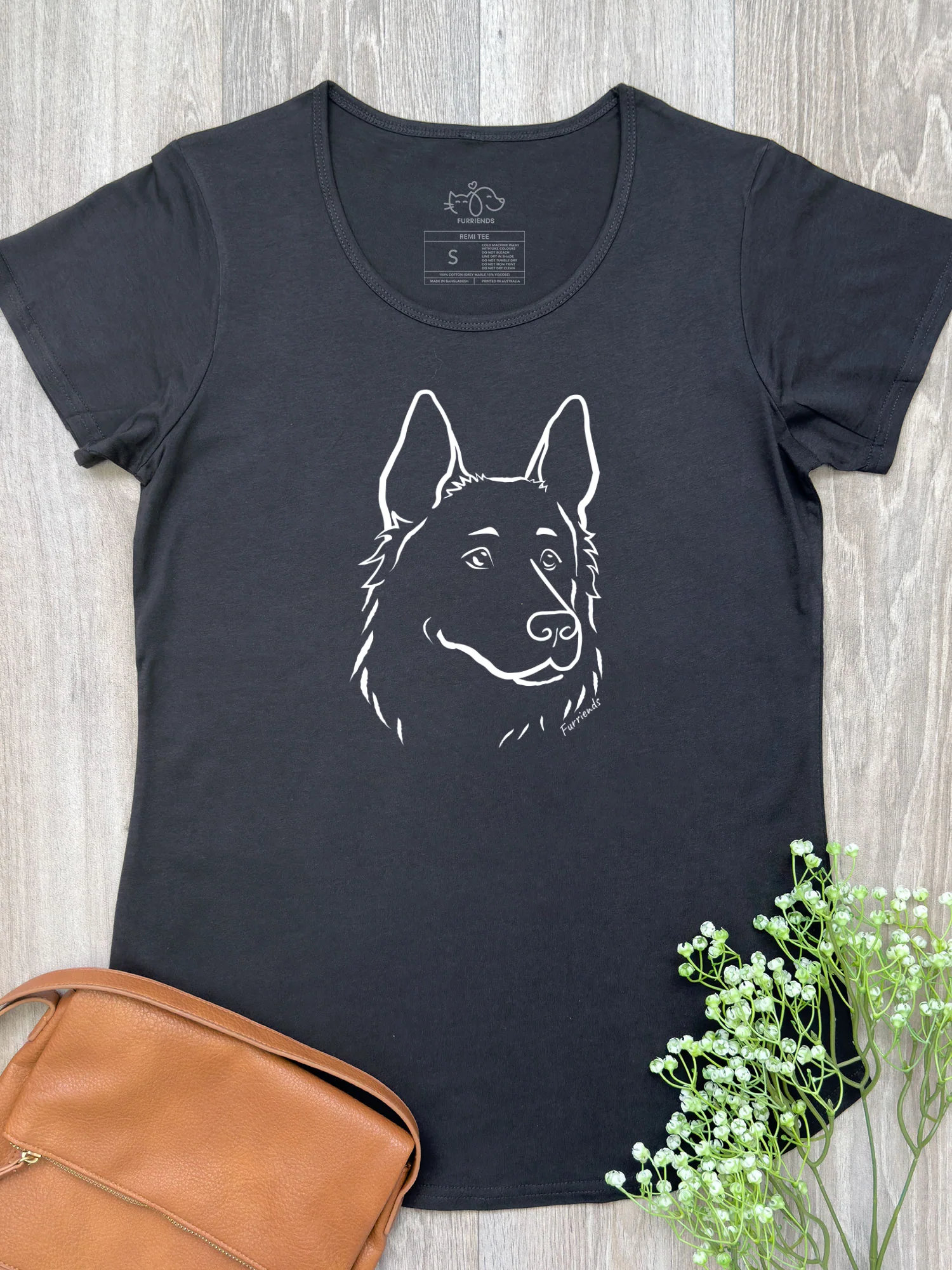German Shepherd Remi Women's Scoop Neck T-Shirt - Image 2
