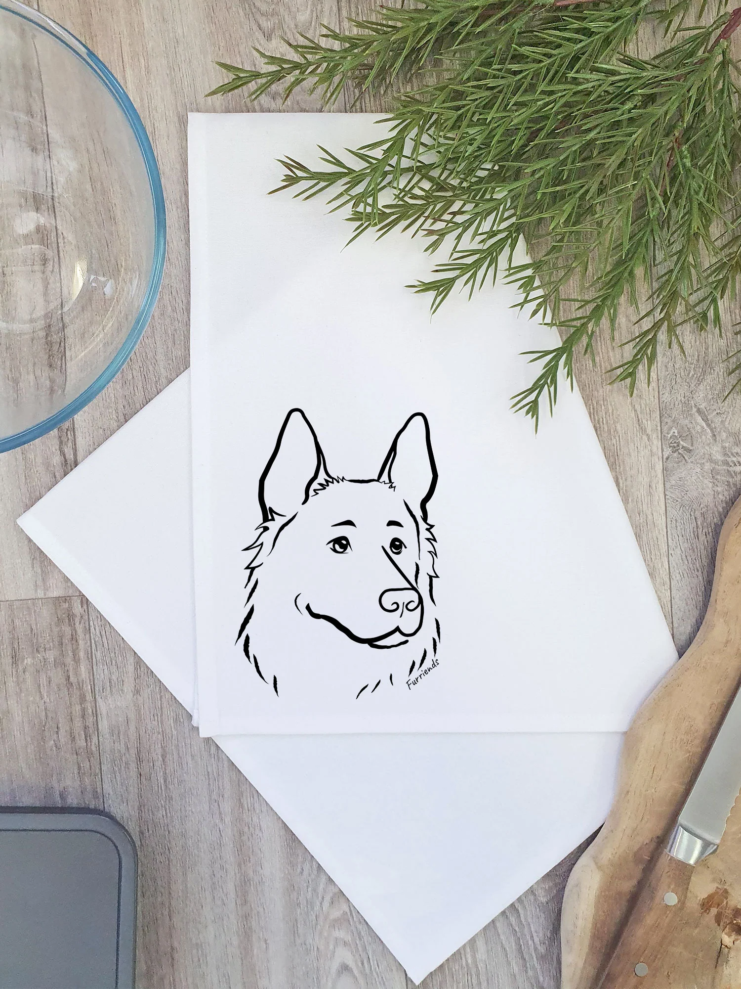 German Shepherd Tea Towel - Image 2