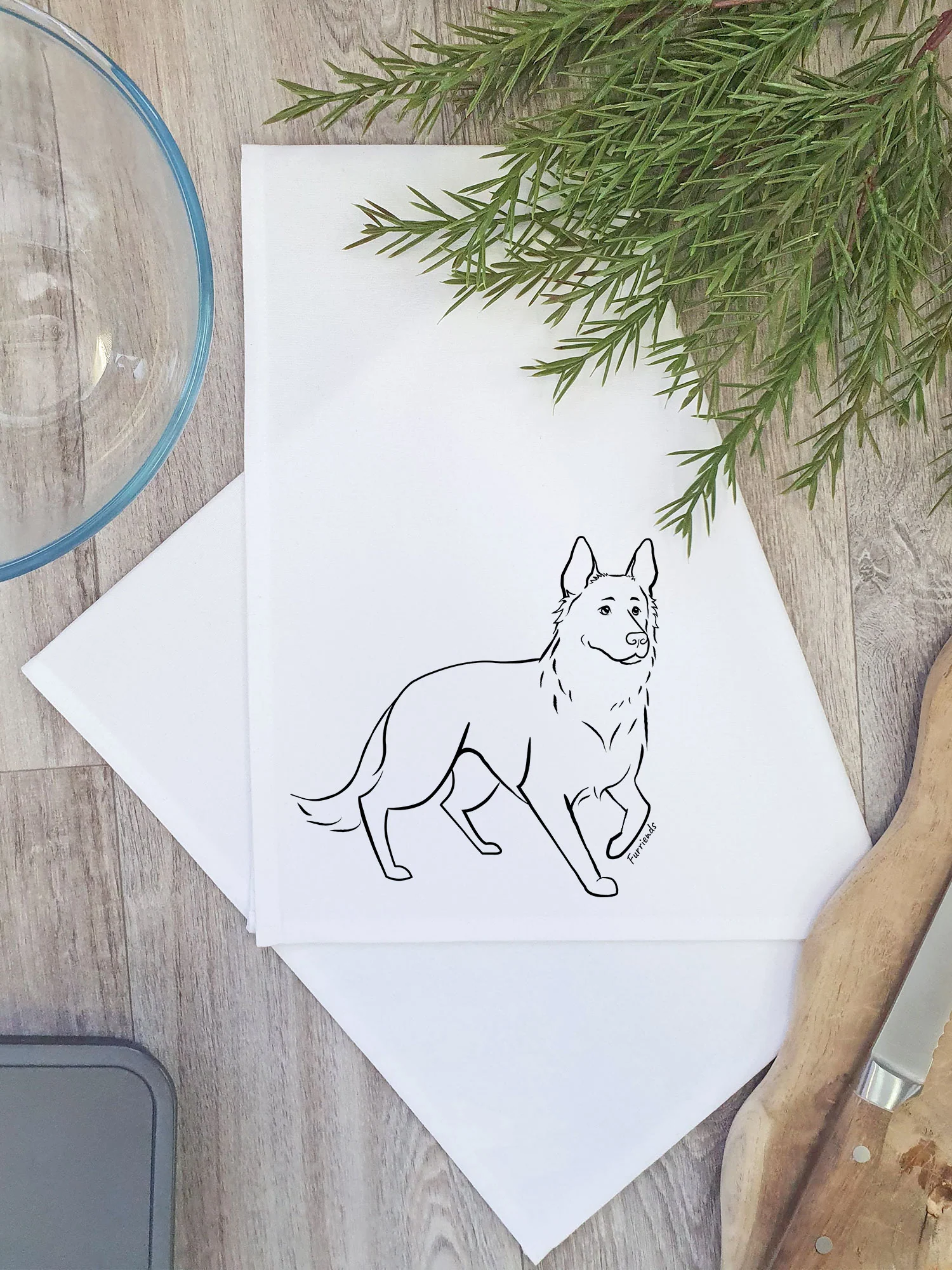 German Shepherd Tea Towel - Image 3