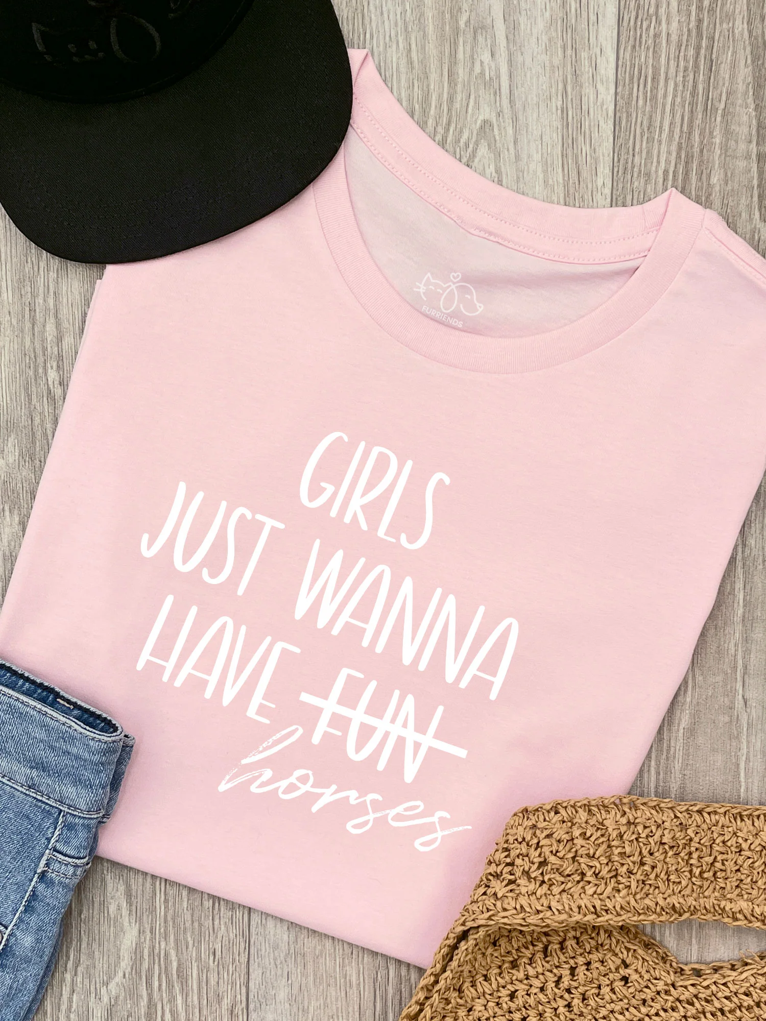Girls Just Wanna Have Horses Ava Women's Regular Fit Tee - Image 4