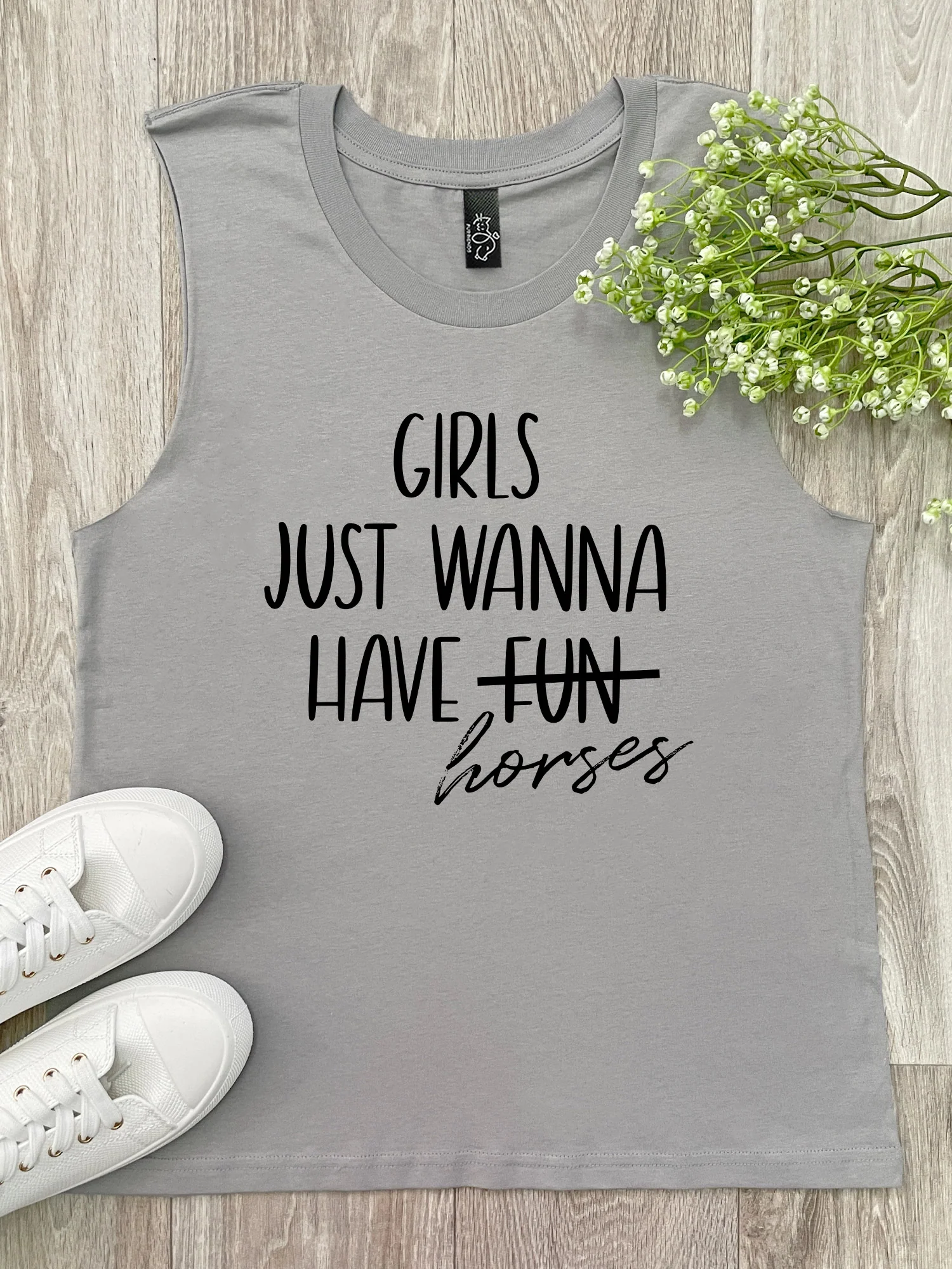 Girls Just Wanna Have Horses Marley Tank - Image 4