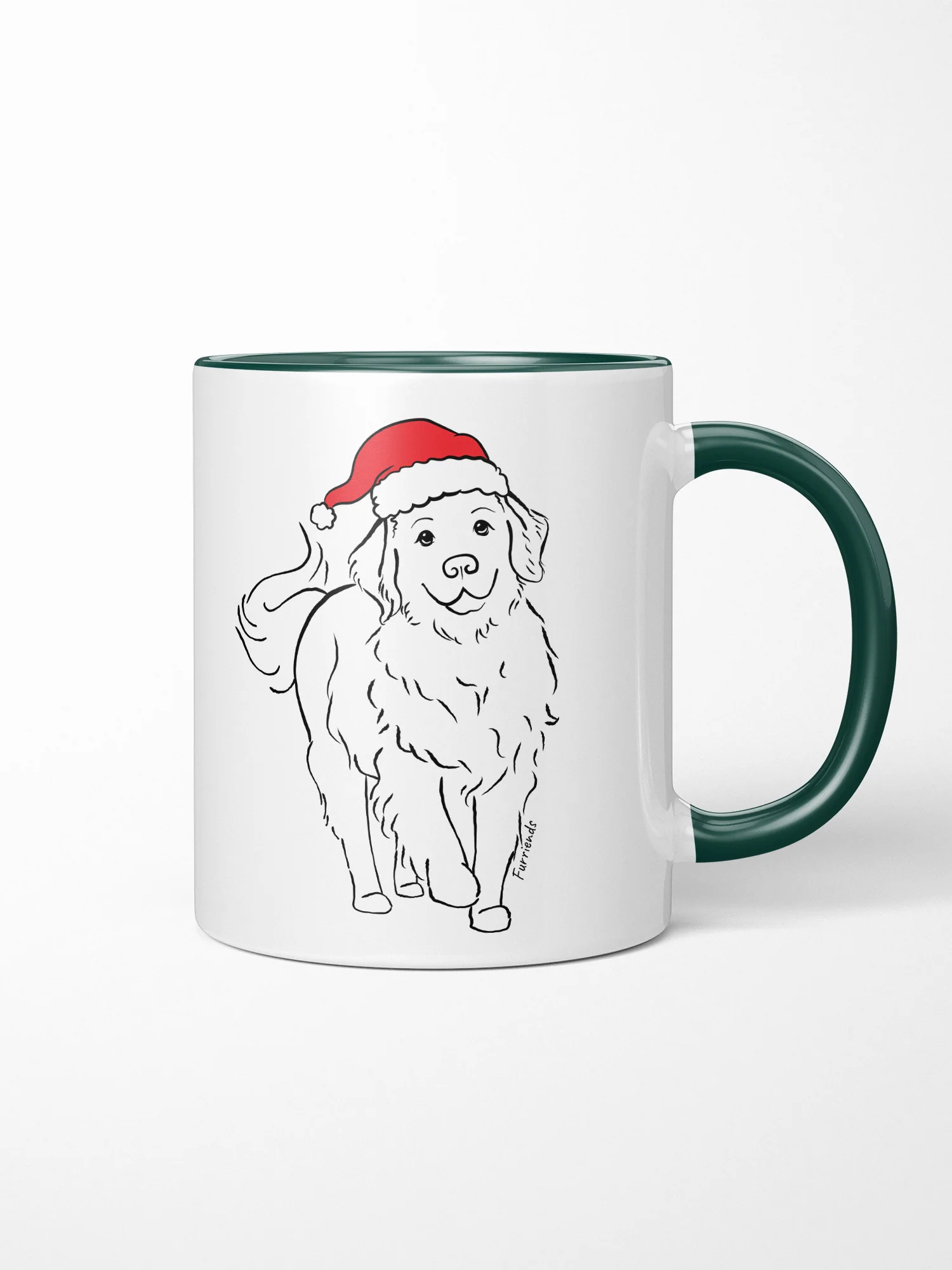 Golden Retriever Christmas Edition Ceramic Mug - Image 3