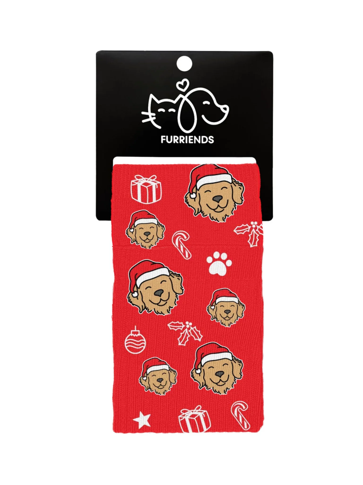 Golden Retriever ColourPop Christmas Edition Customisable Socks - Image 2