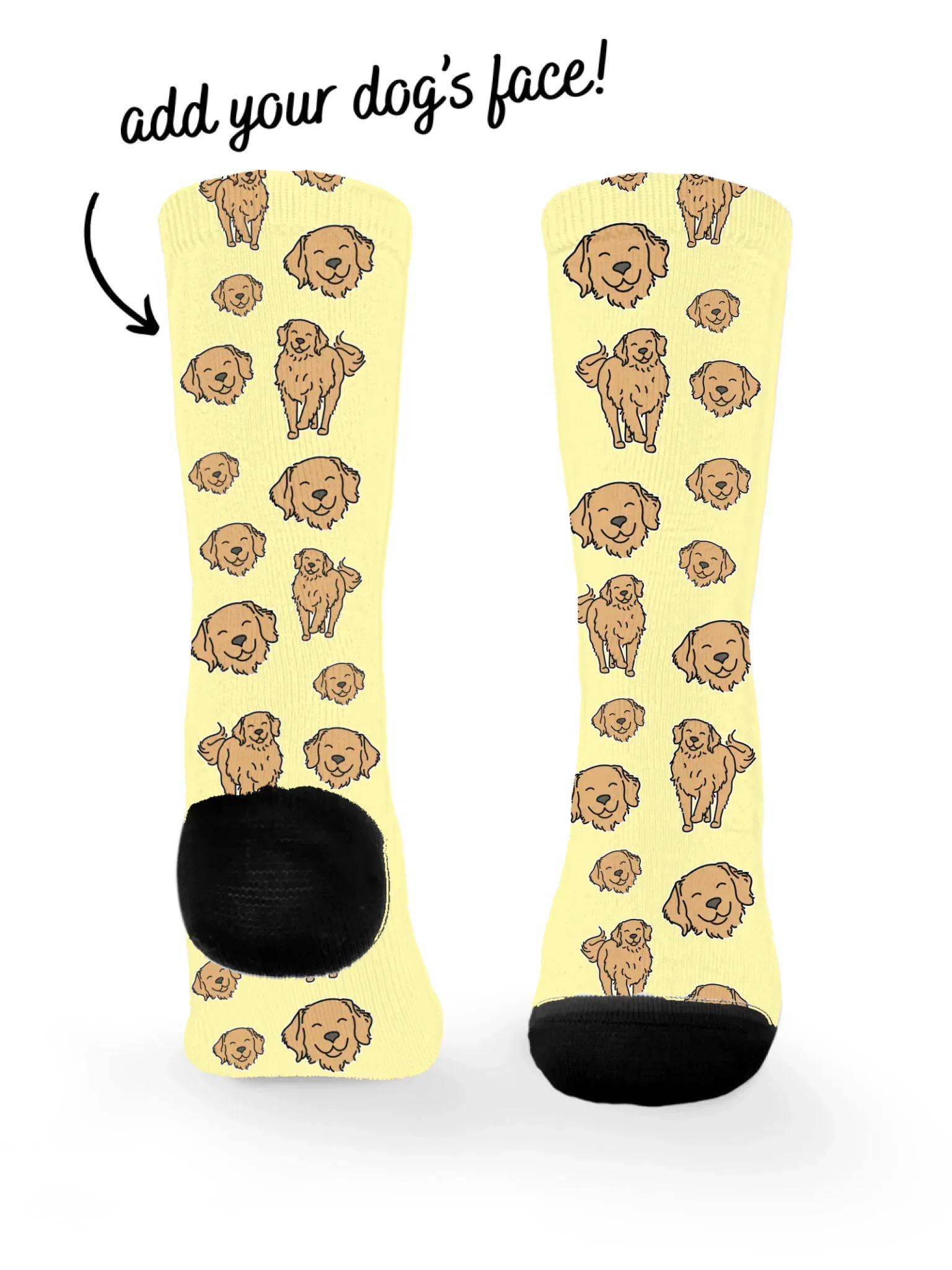 Golden Retriever ColourPop Customisable Socks - Image 3