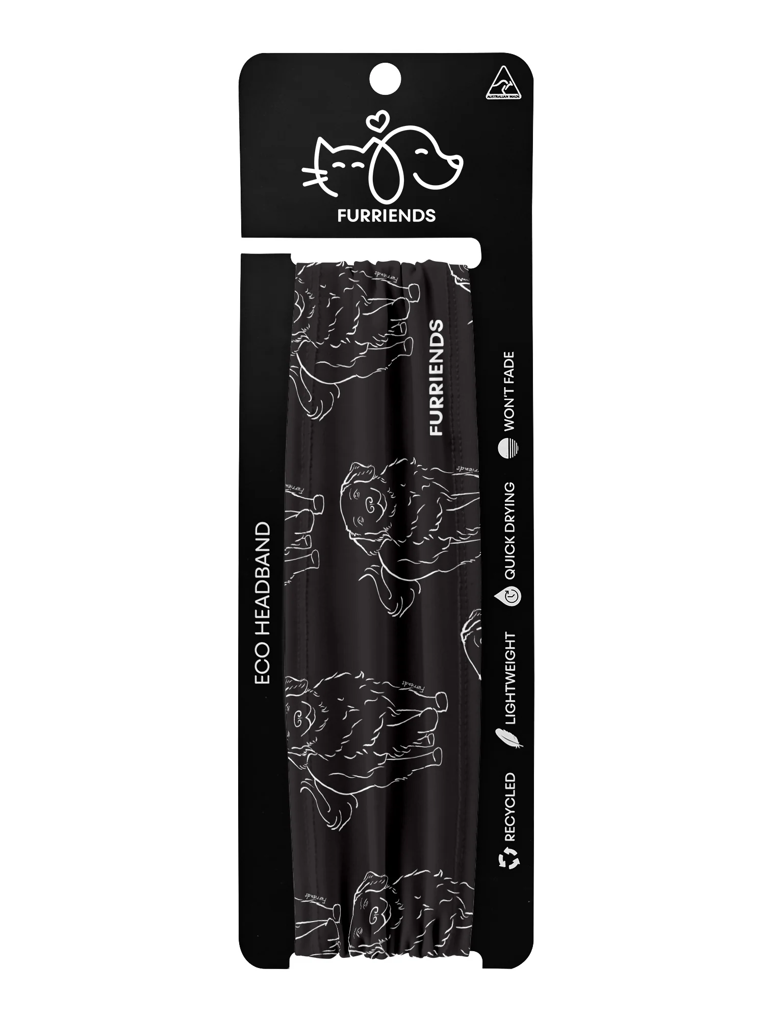 Golden Retriever Eco Performance Headband - Image 14