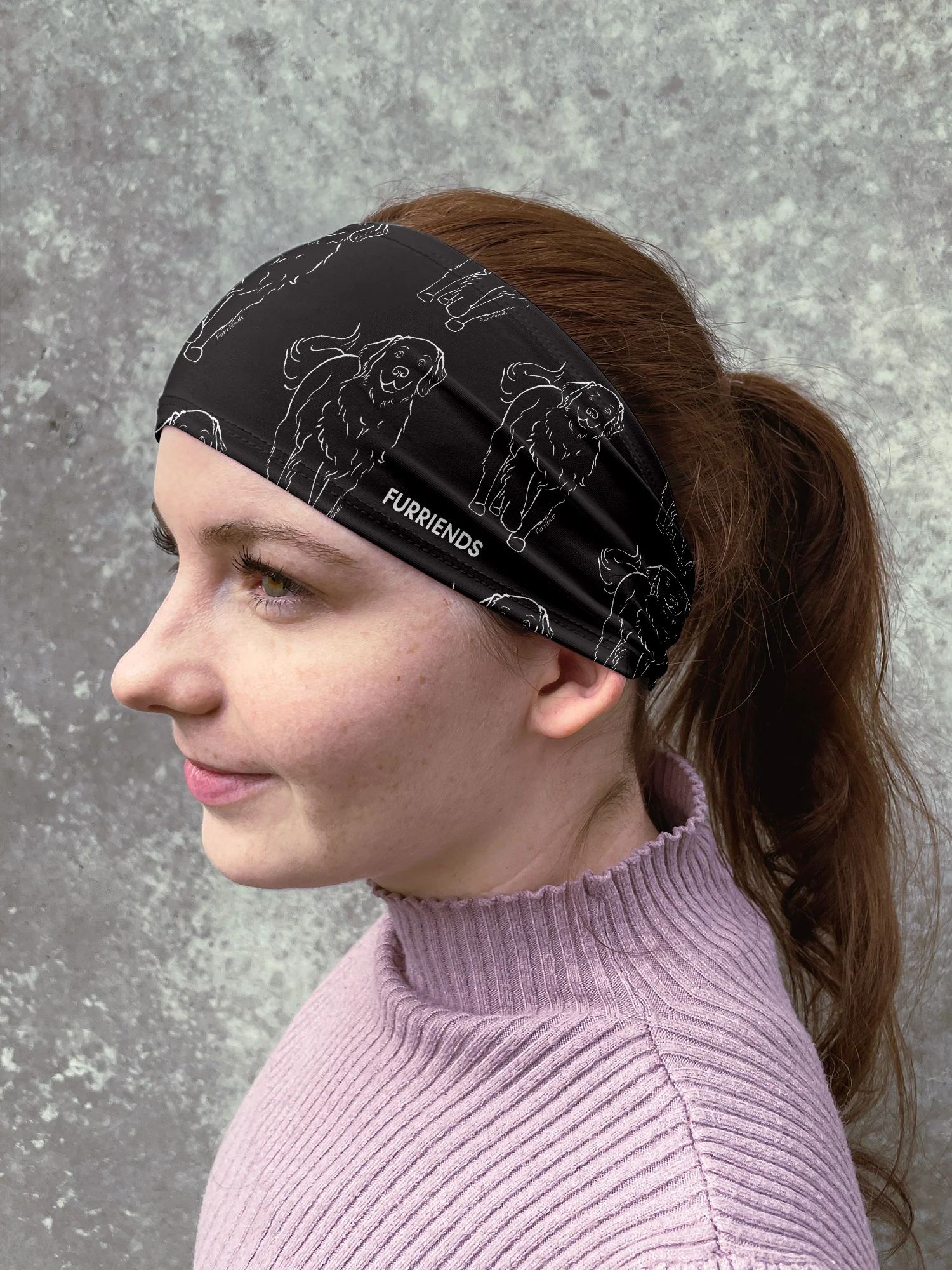 Golden Retriever Eco Performance Headband - Image 5
