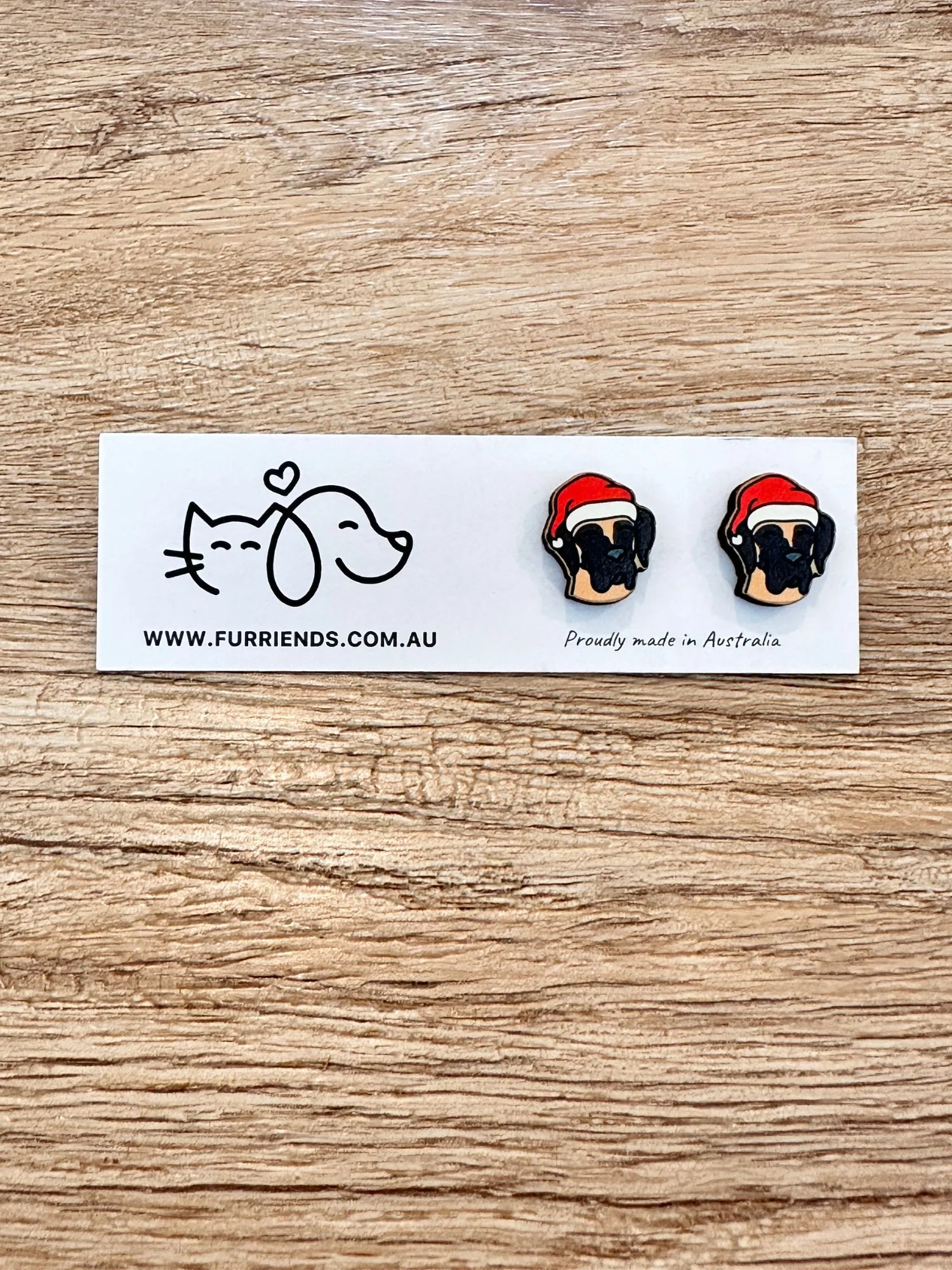 Great Dane Christmas Edition ColourPop Stud Earrings - Image 3