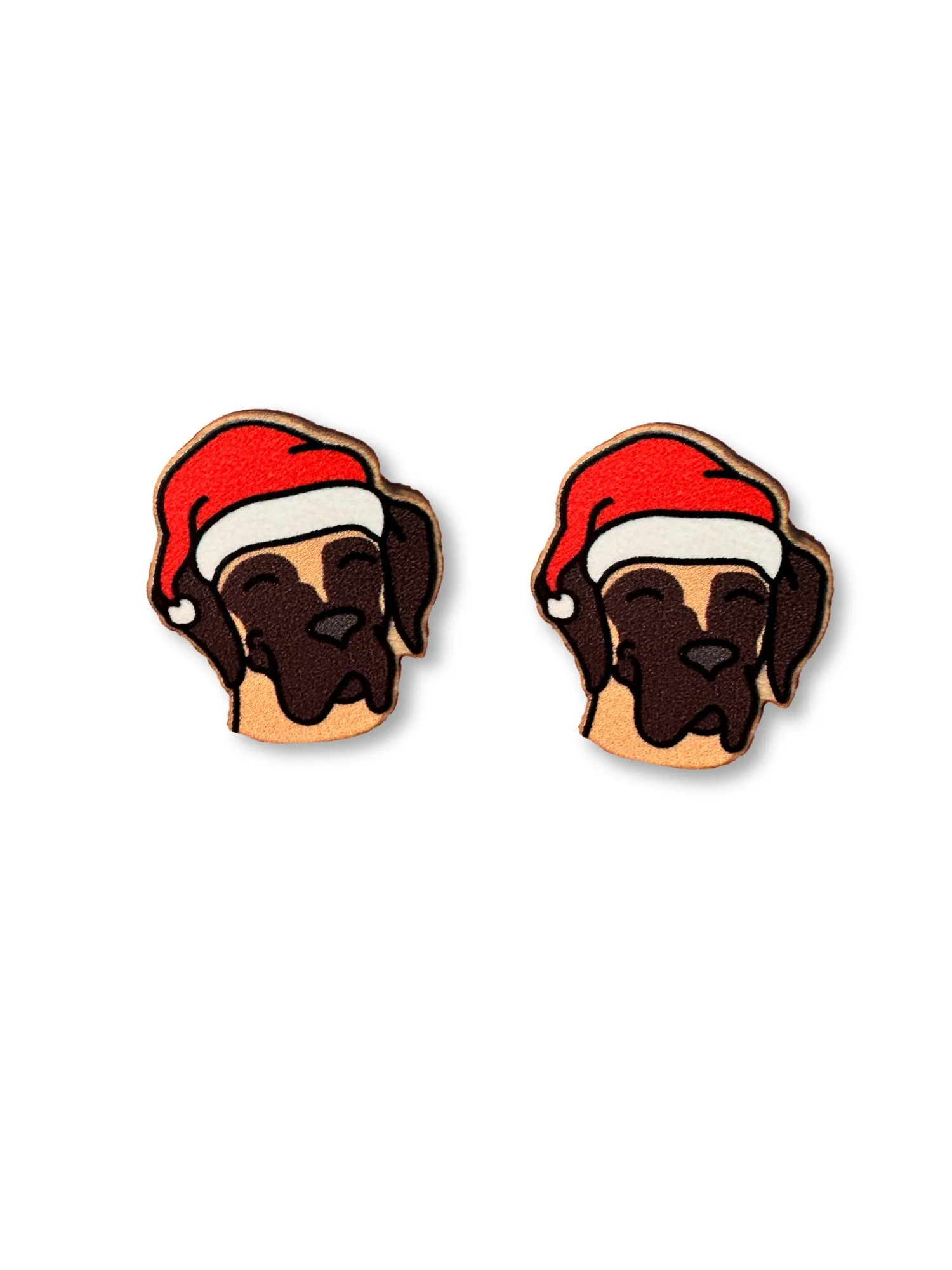 Great Dane Christmas Edition ColourPop Stud Earrings - Image 8