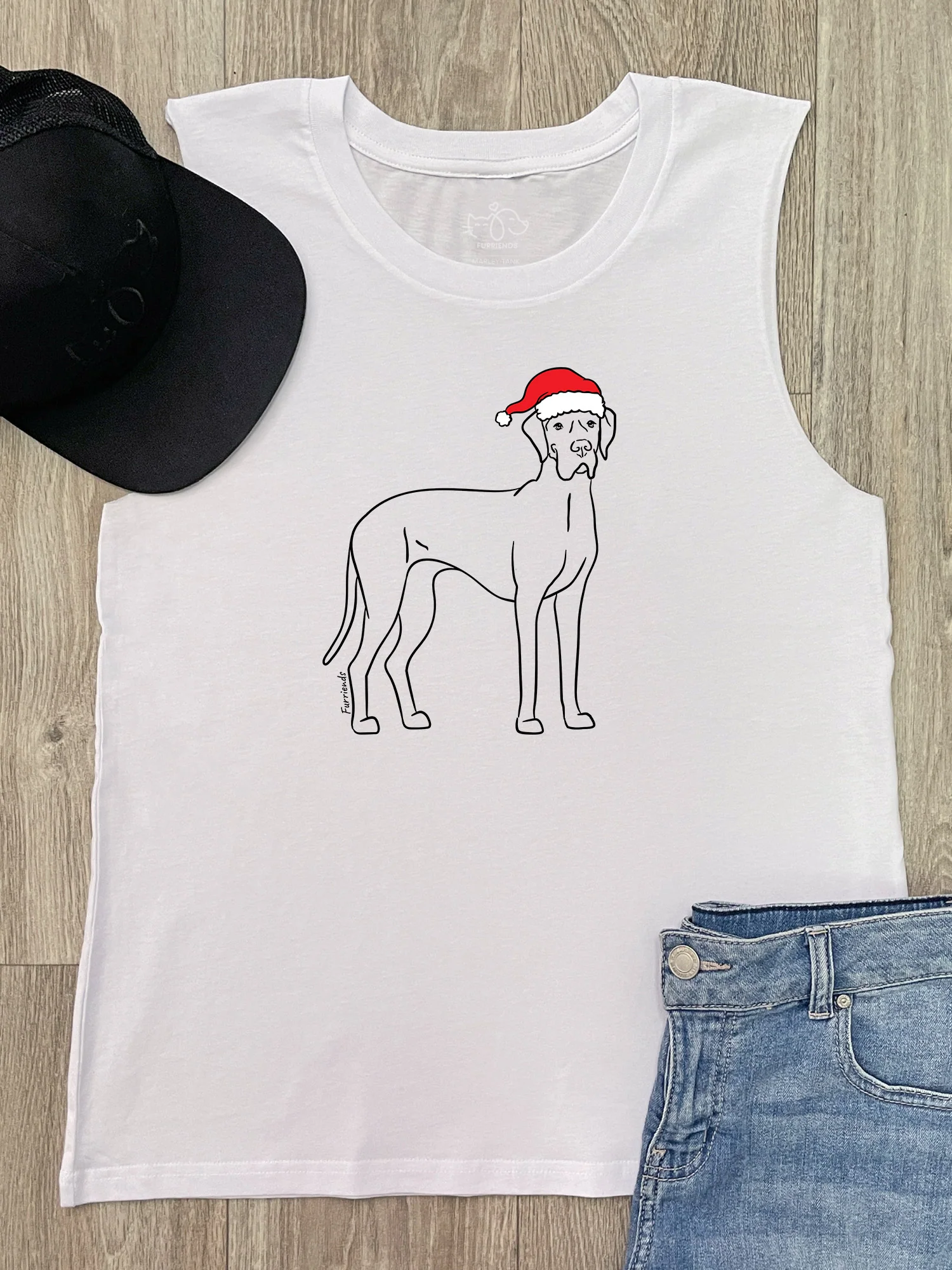 Great Dane Christmas Edition Marley Tank - Image 4