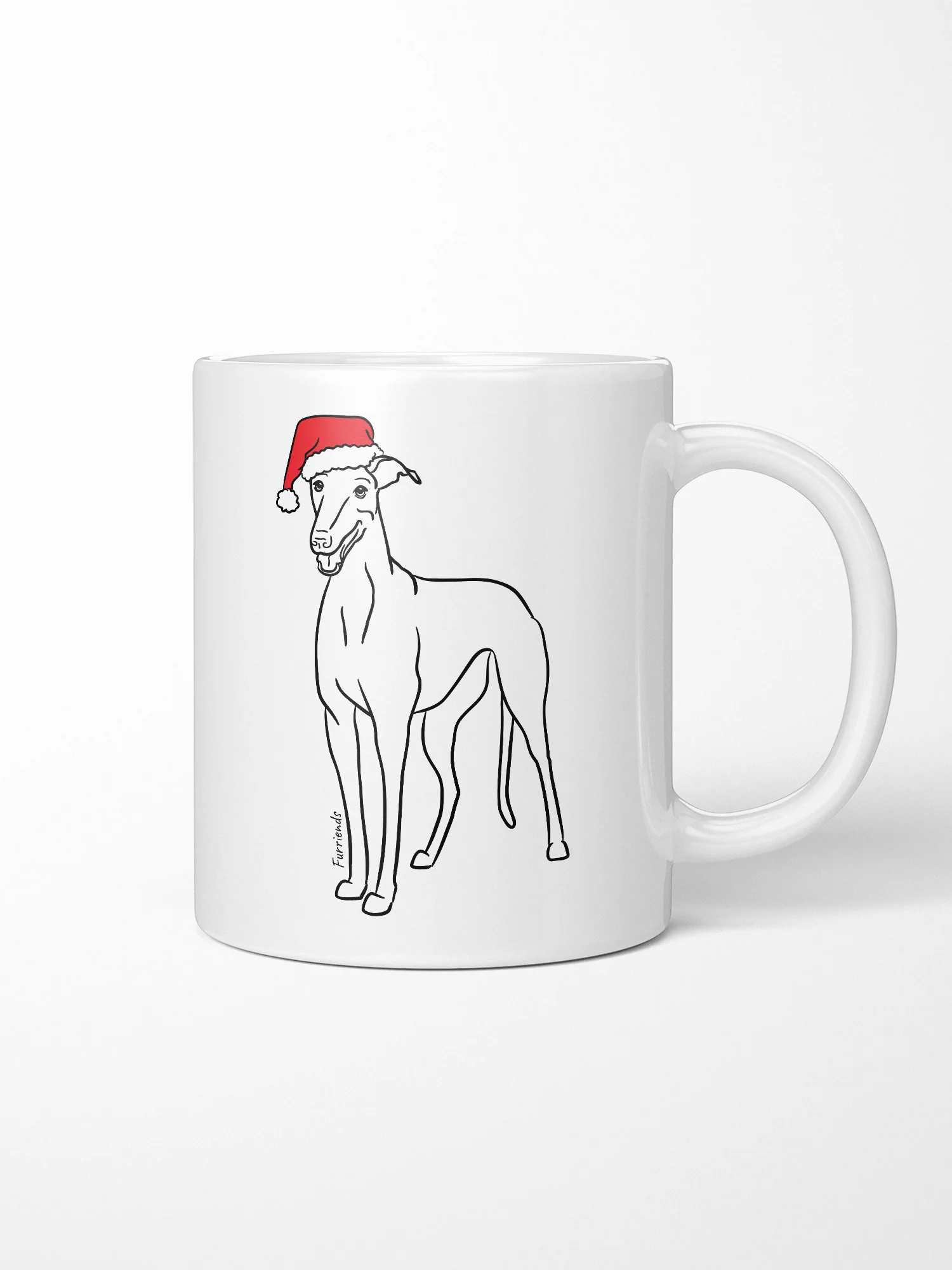 Greyhound Christmas Edition Ceramic Mug - Image 2