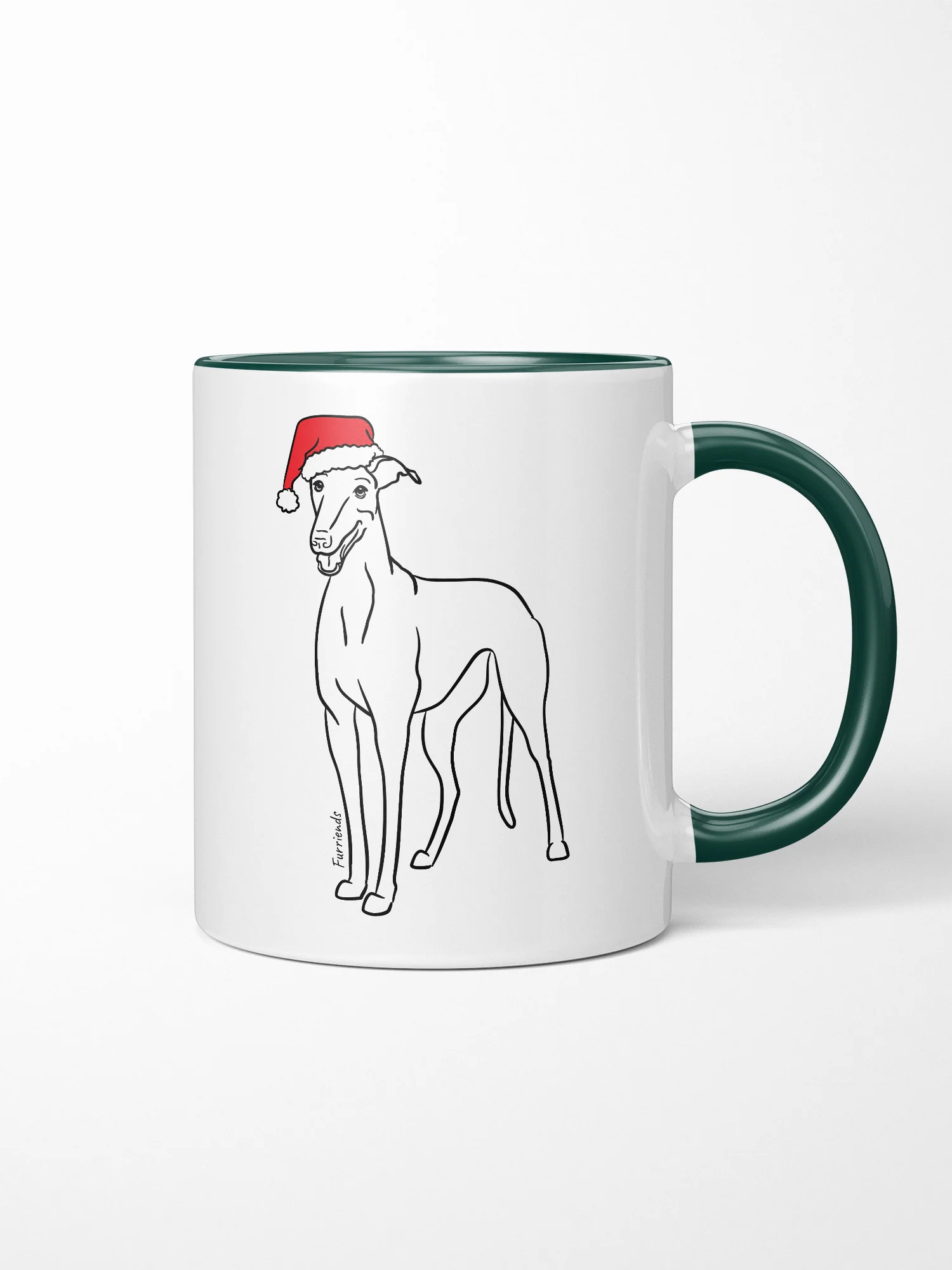 Greyhound Christmas Edition Ceramic Mug - Image 4