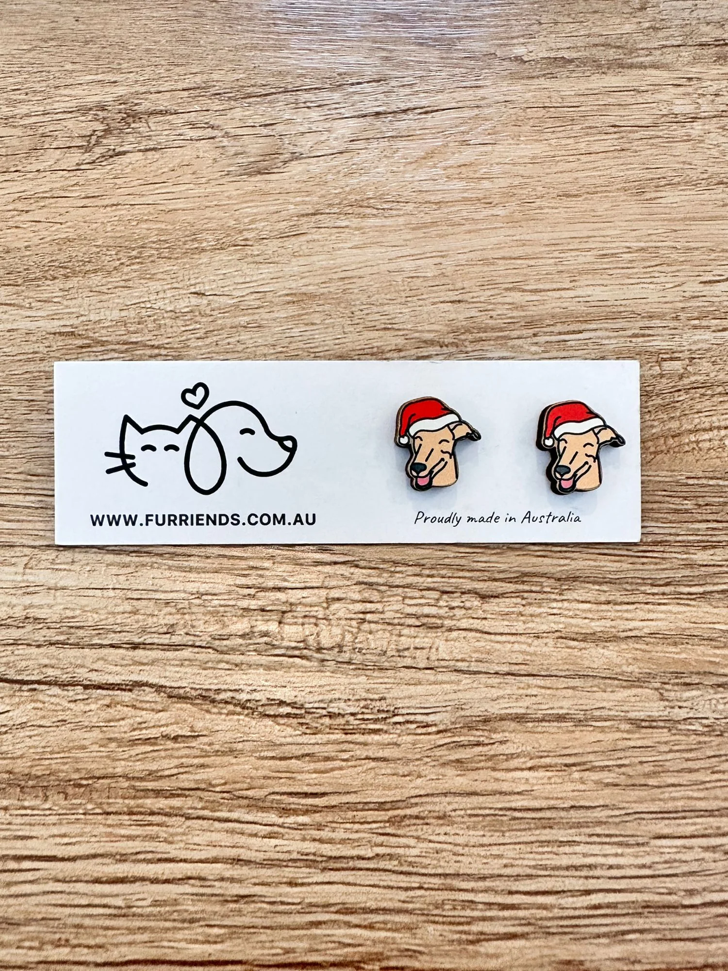 Greyhound Christmas Edition ColourPop Stud Earrings - Image 4