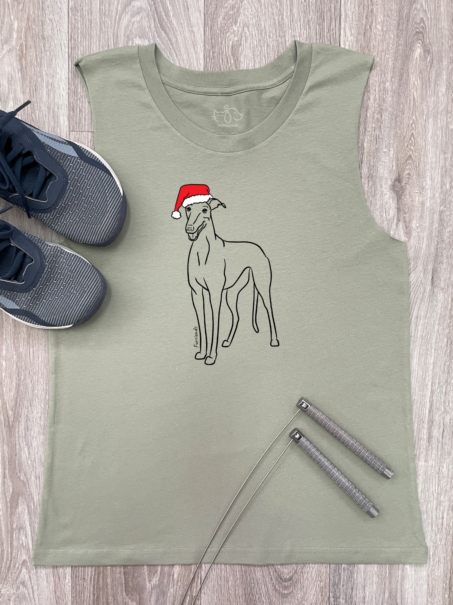 Greyhound Christmas Edition Marley Tank - Image 2