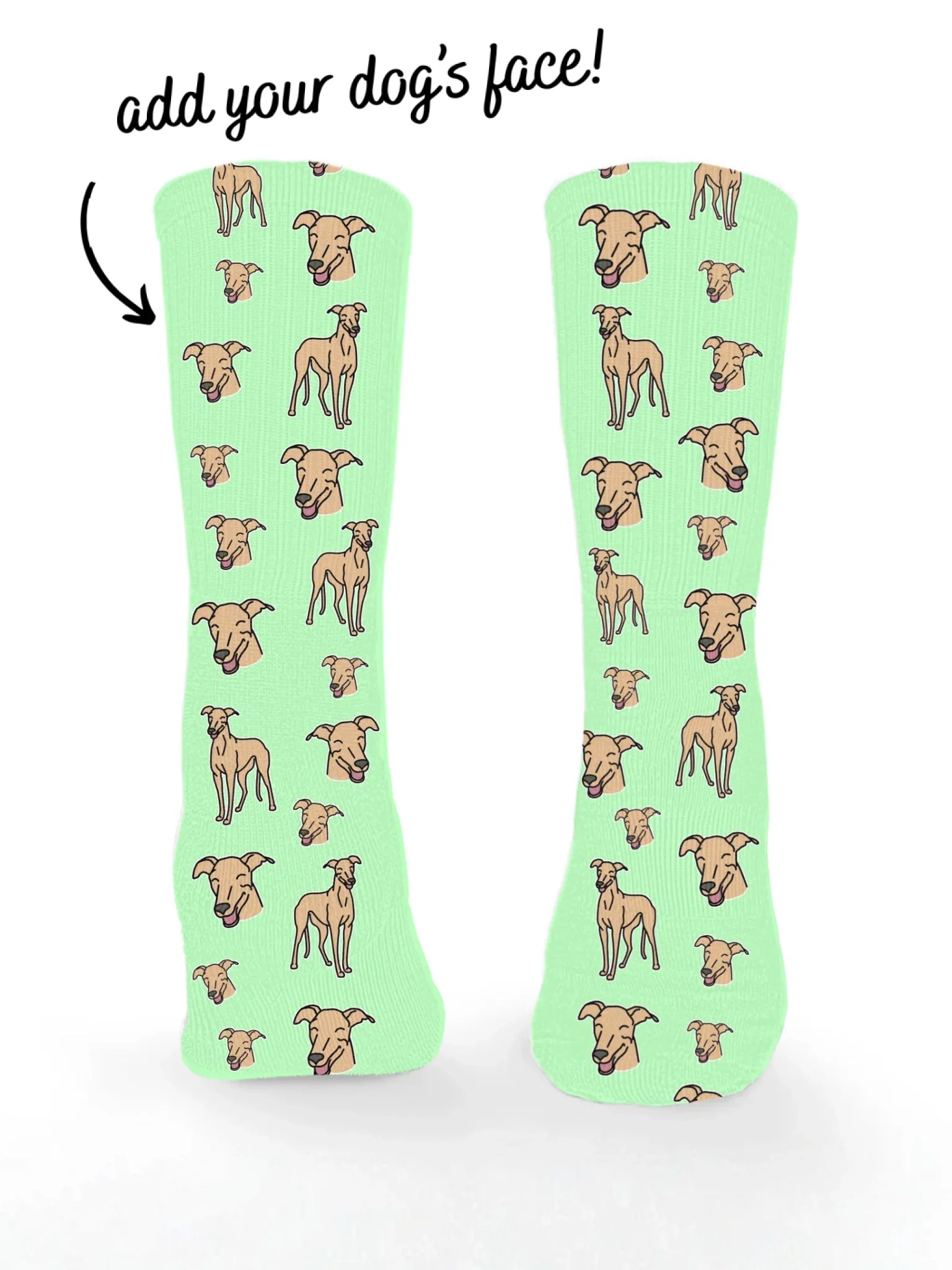 Greyhound ColourPop Customisable Socks