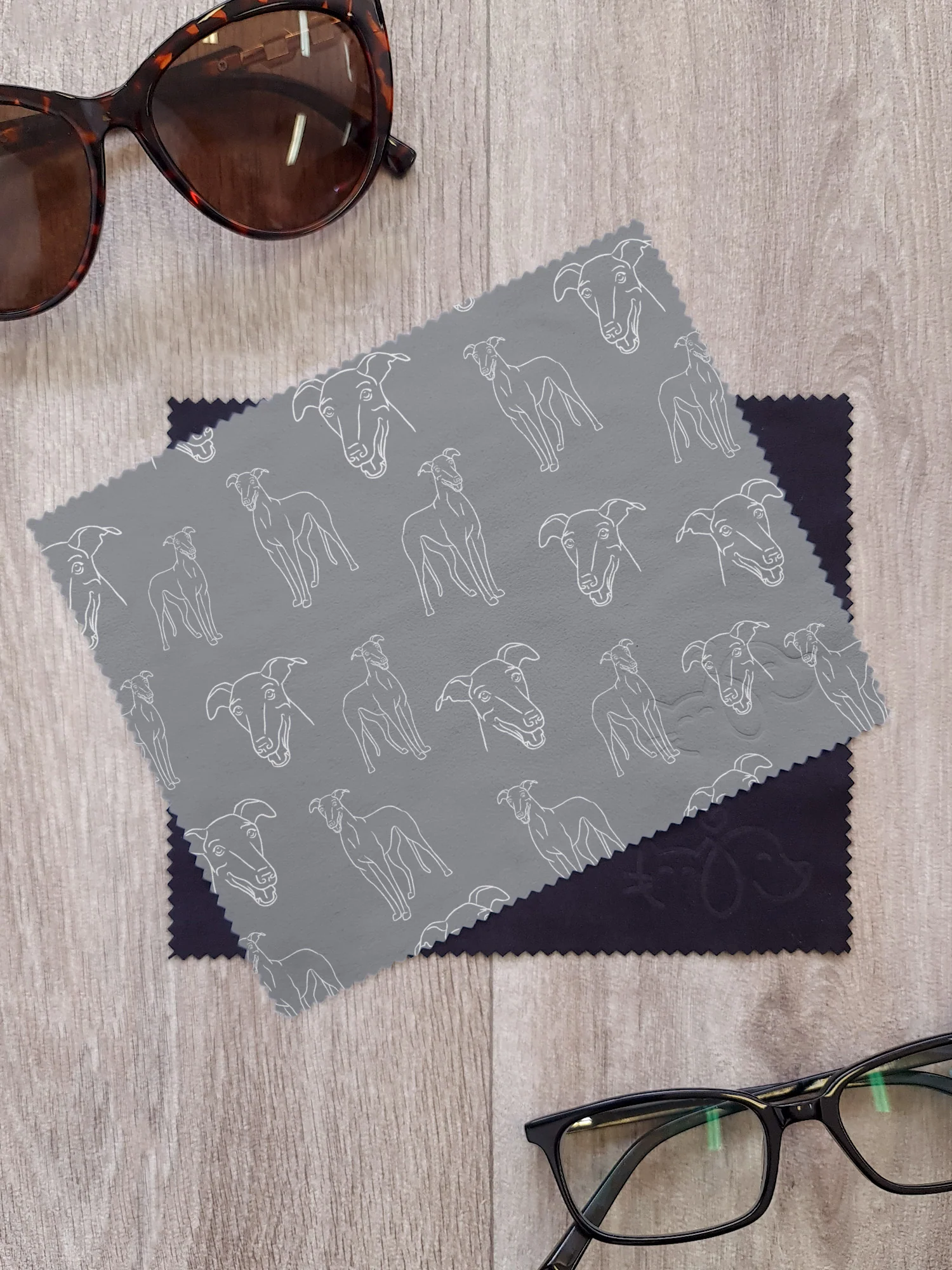 Greyhound Microfibre Suede Glasses Cleaning Cloths (Twinpack) - Image 3