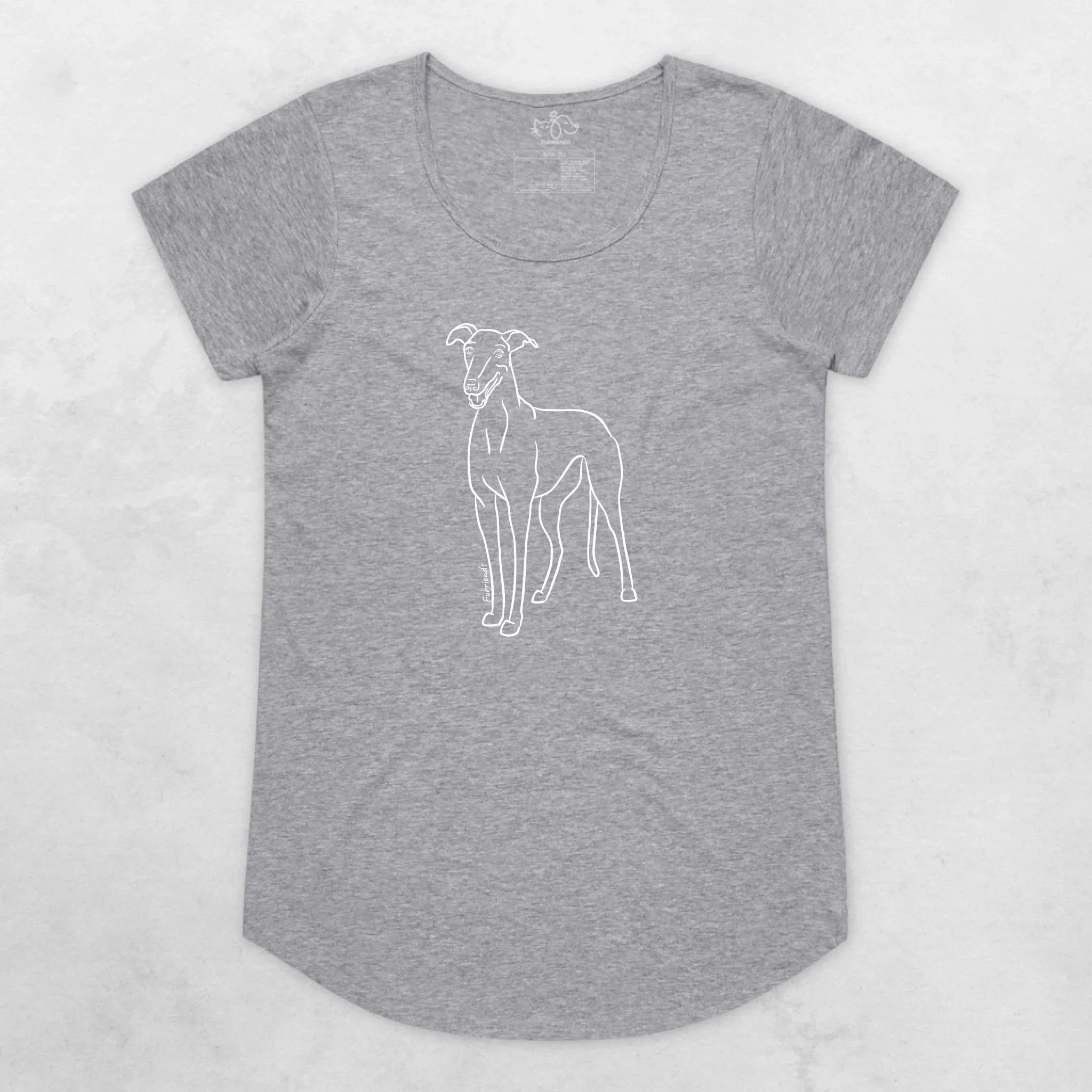 Greyhound Remi Women's Scoop Neck T-Shirt - Image 6
