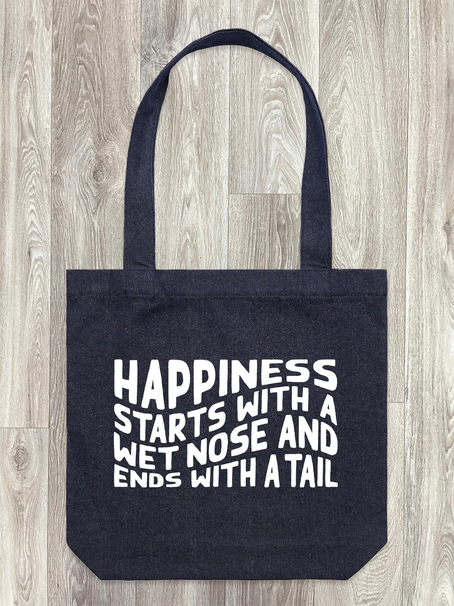 Happiness Starts With A Wet Nose And Ends With A Tail Edith Tote Bag - Image 3