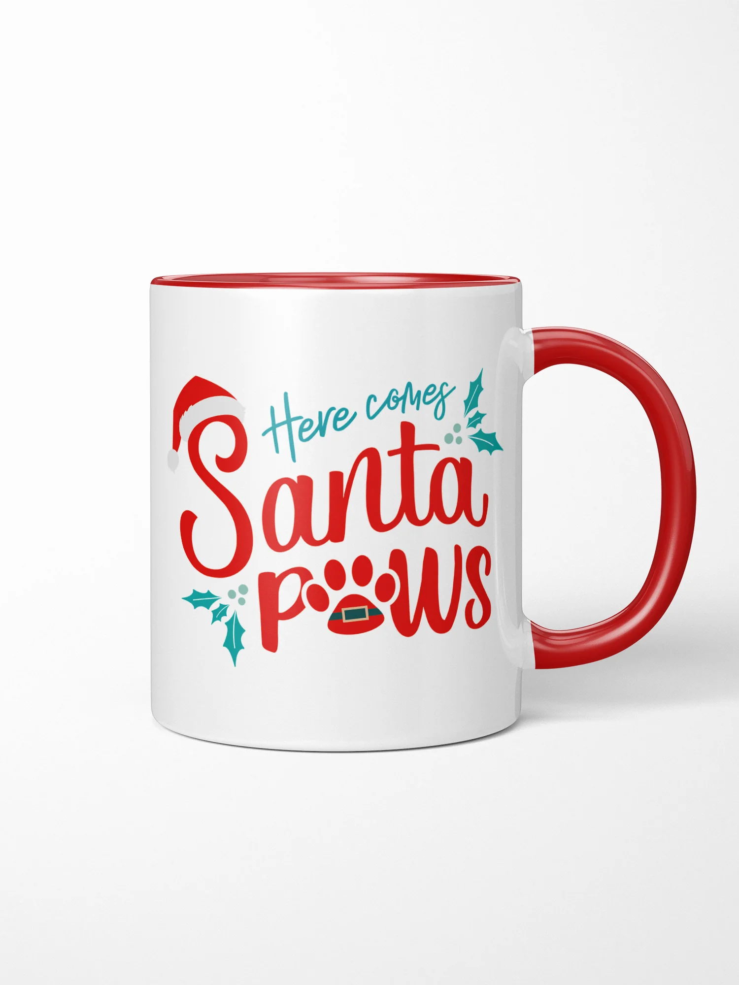 Here Comes Santa Paws Ceramic Mug - Image 4