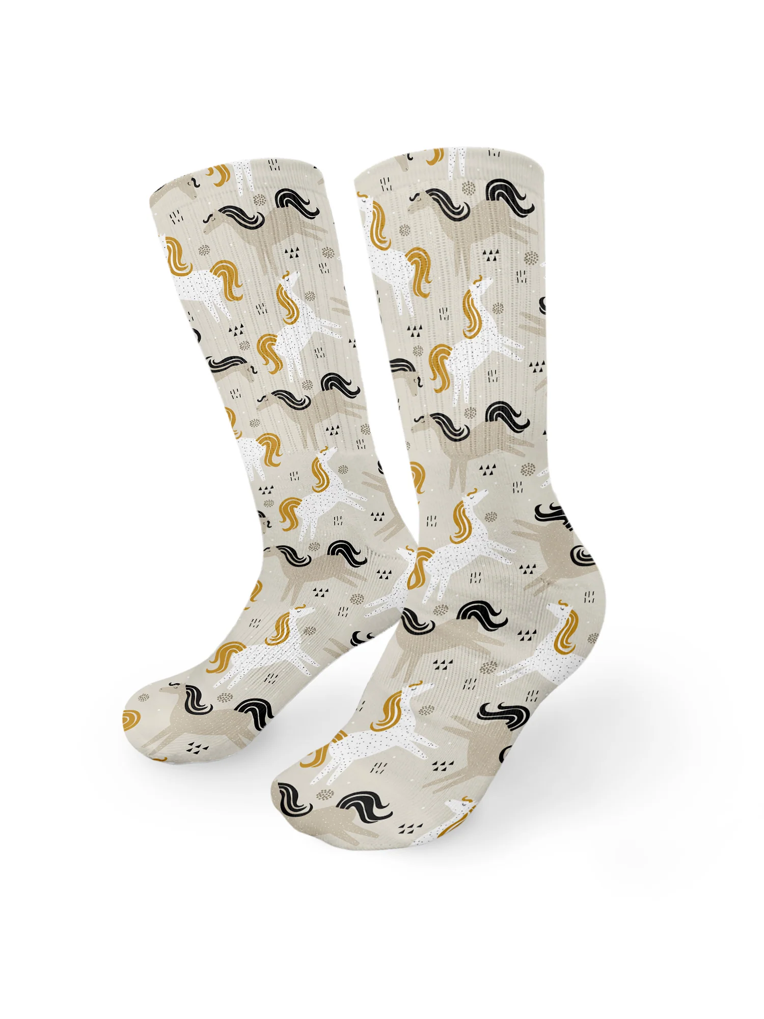 Hieroglyph Horses Crew Socks - Image 3