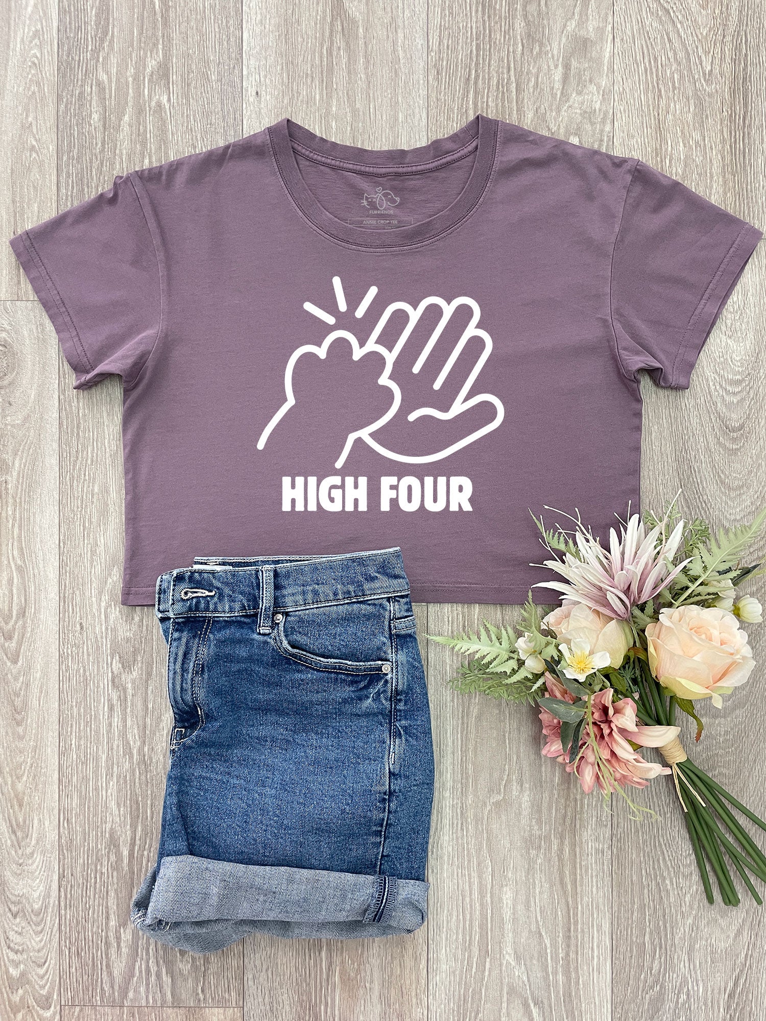 High Four Annie Crop Tee - Image 2