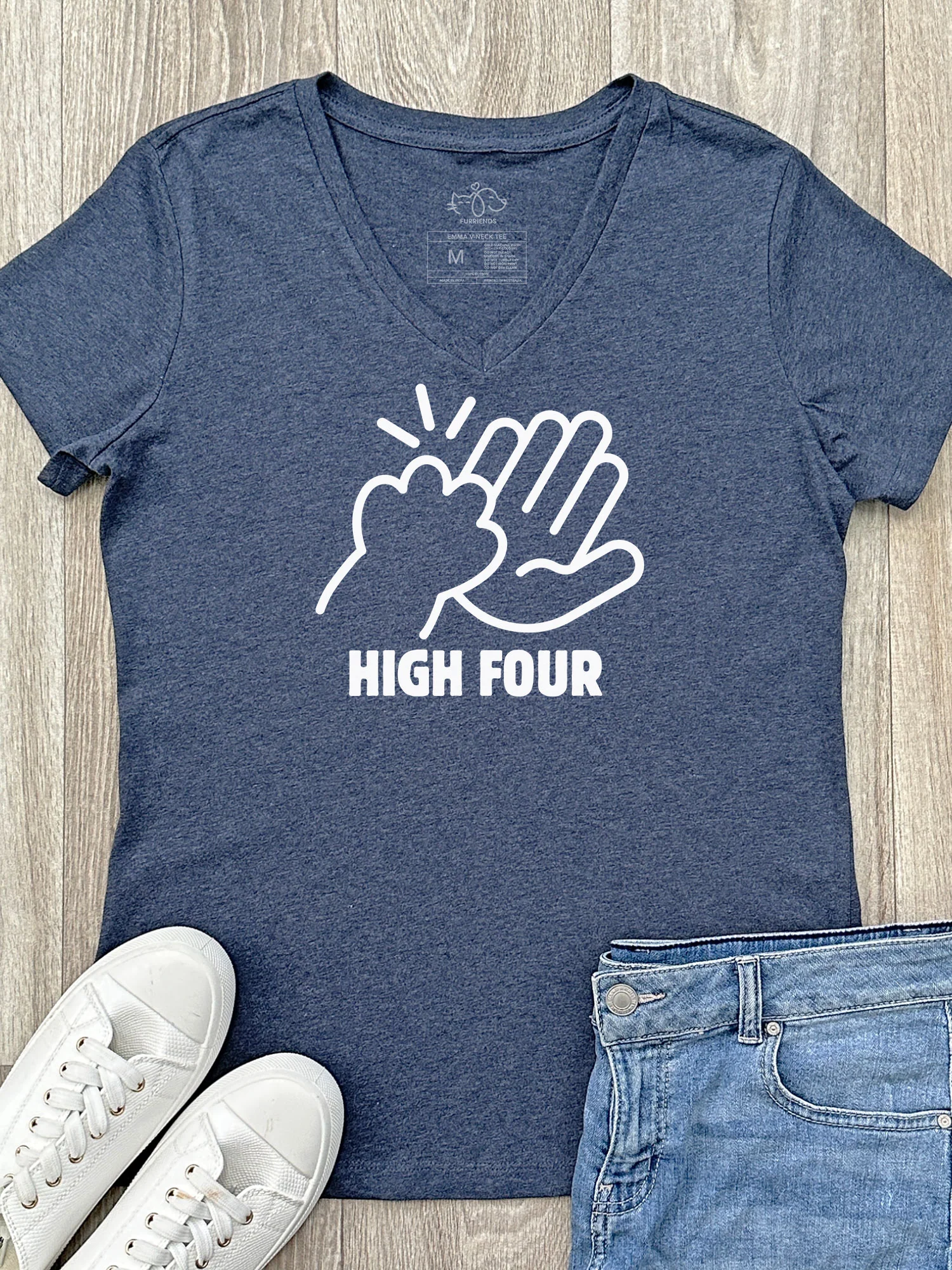 High Four Emma V-Neck Tee - Image 4