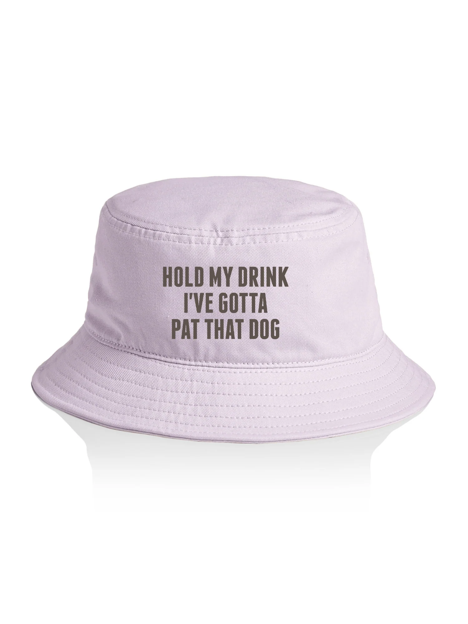 Hold My Drink I've Gotta Pat That Dog Bucket Hat - Image 2