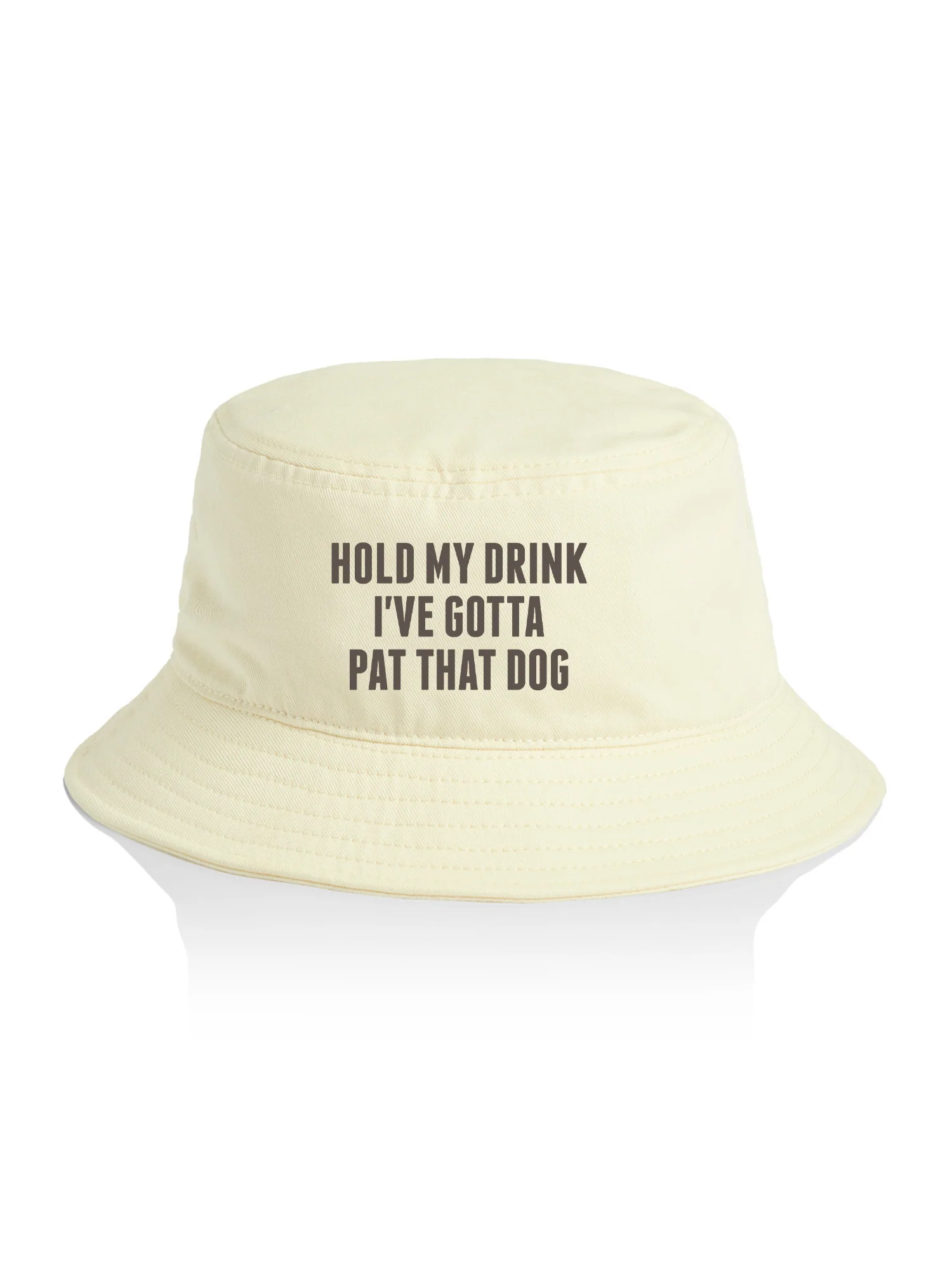 Hold My Drink I've Gotta Pat That Dog Bucket Hat - Image 5