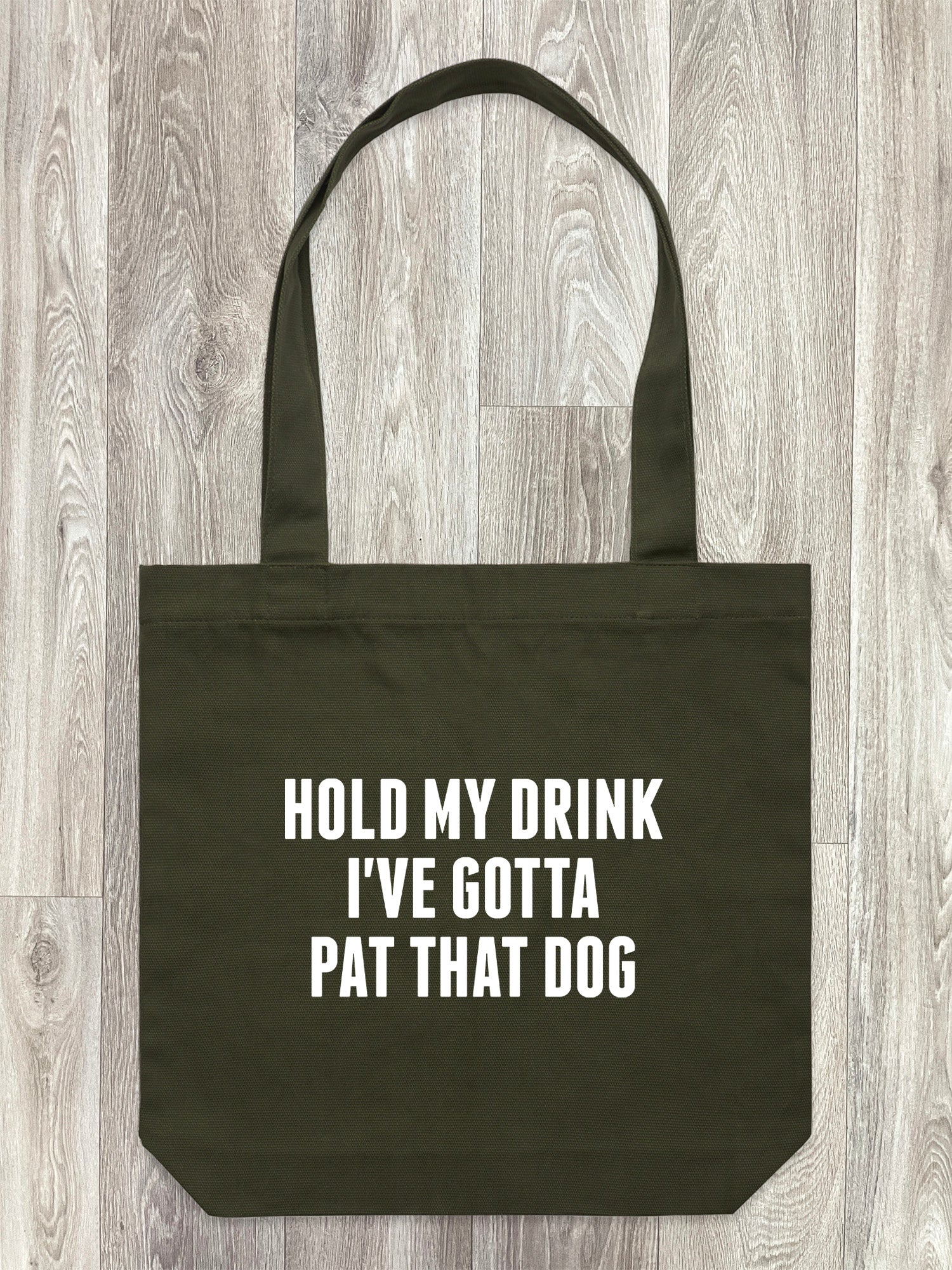 Hold My Drink I've Gotta Pat That Dog Edith Tote Bag - Image 10