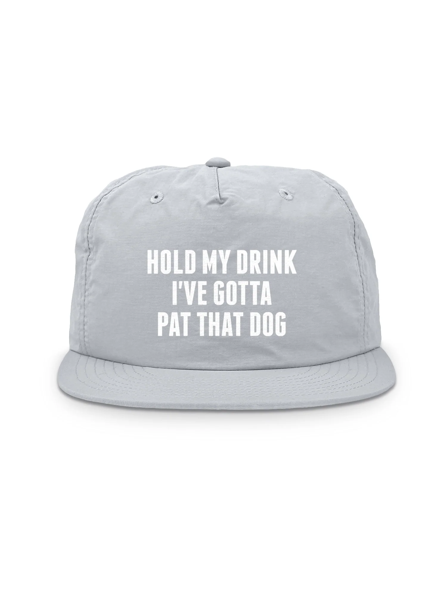 Hold My Drink I've Gotta Pat That Dog Quick-Dry Cap - Image 3
