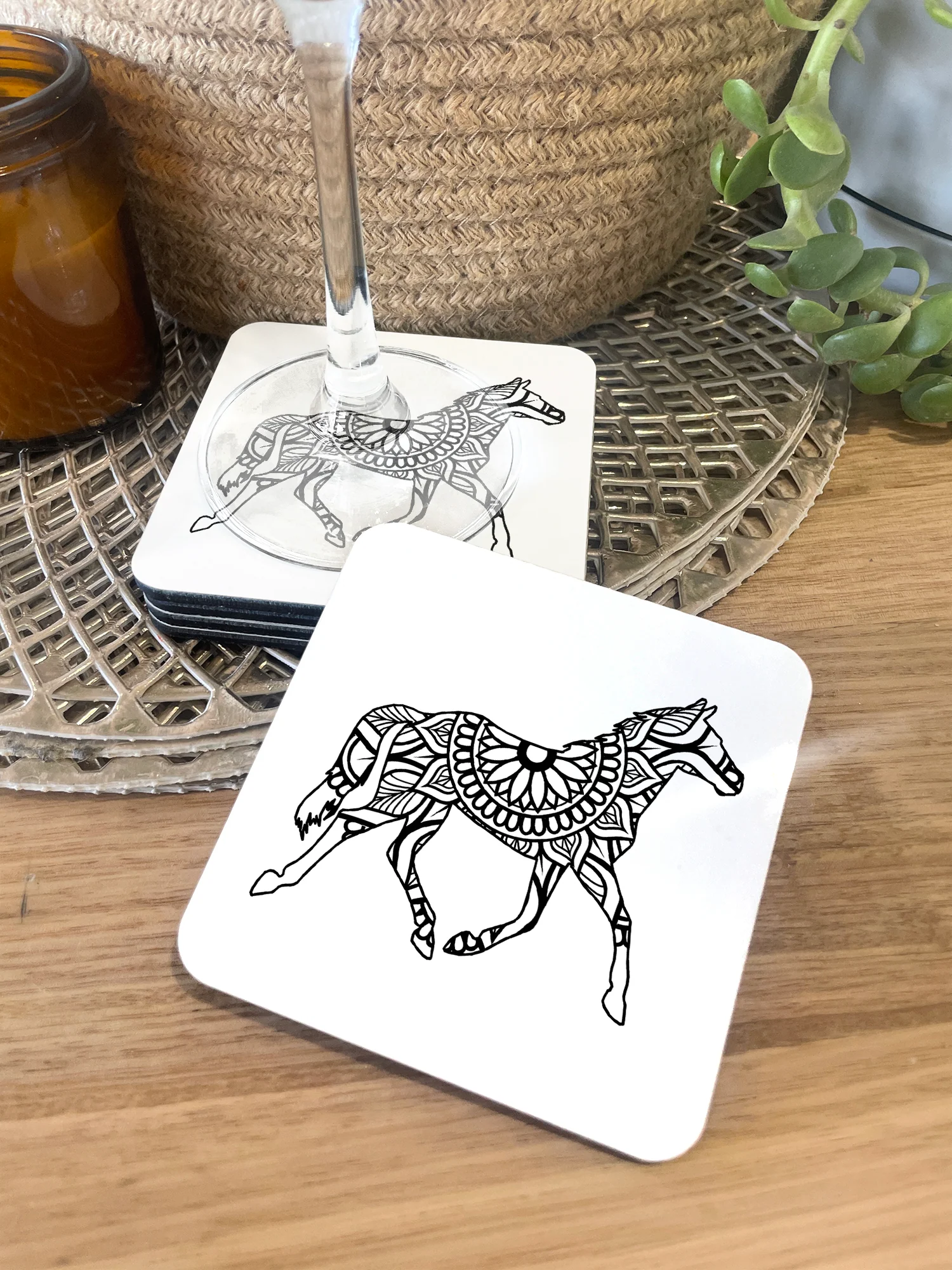 Horse Mandala Coaster - Image 2