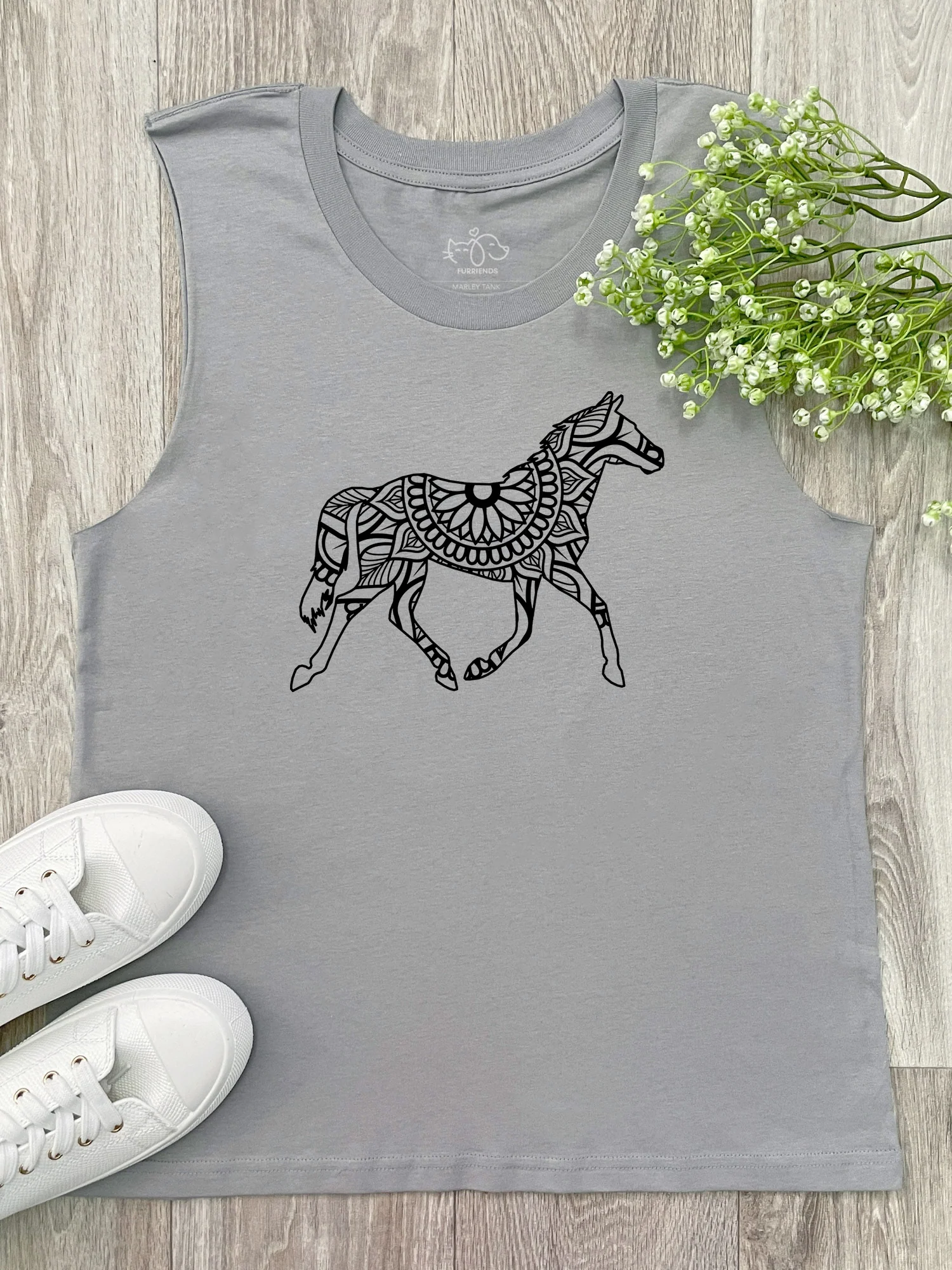 Horse Mandala Marley Tank - Image 3