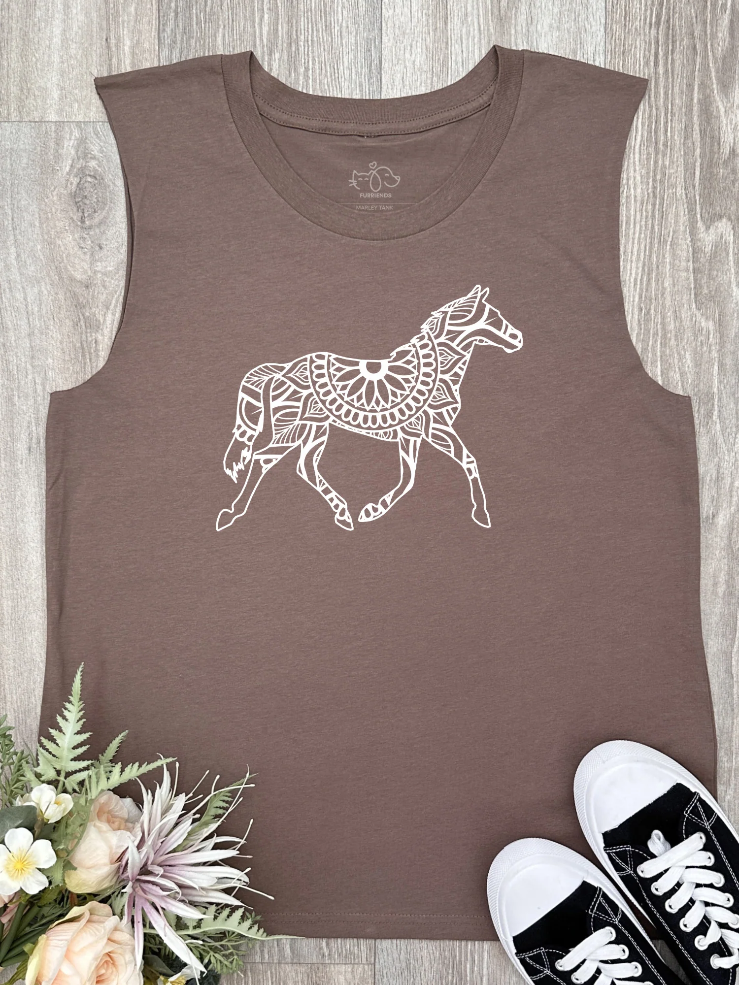 Horse Mandala Marley Tank - Image 4