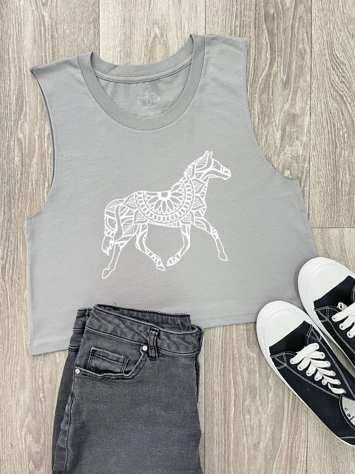 Horse Mandala Myah Crop Tank - Image 2