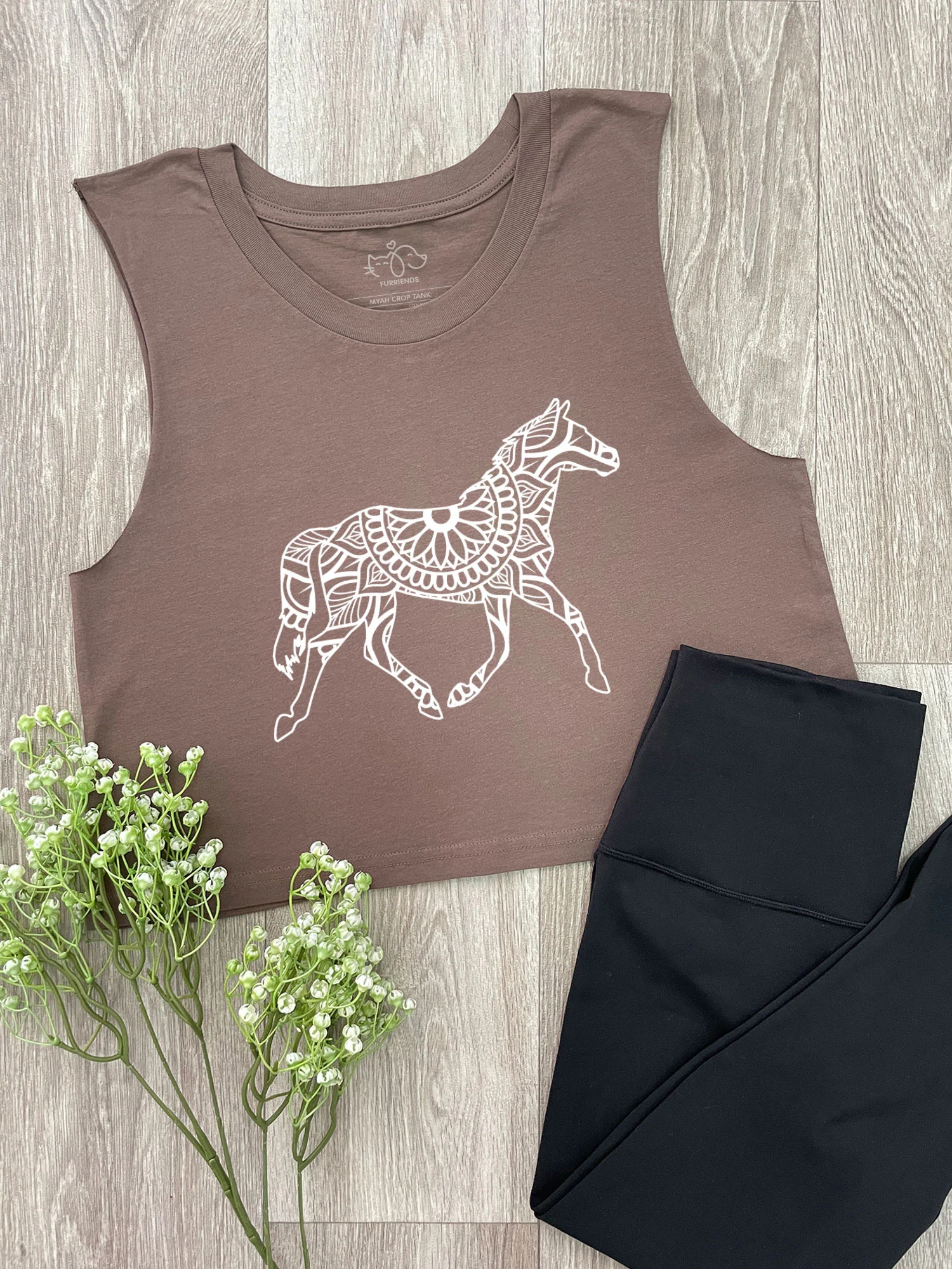 Horse Mandala Myah Crop Tank - Image 3