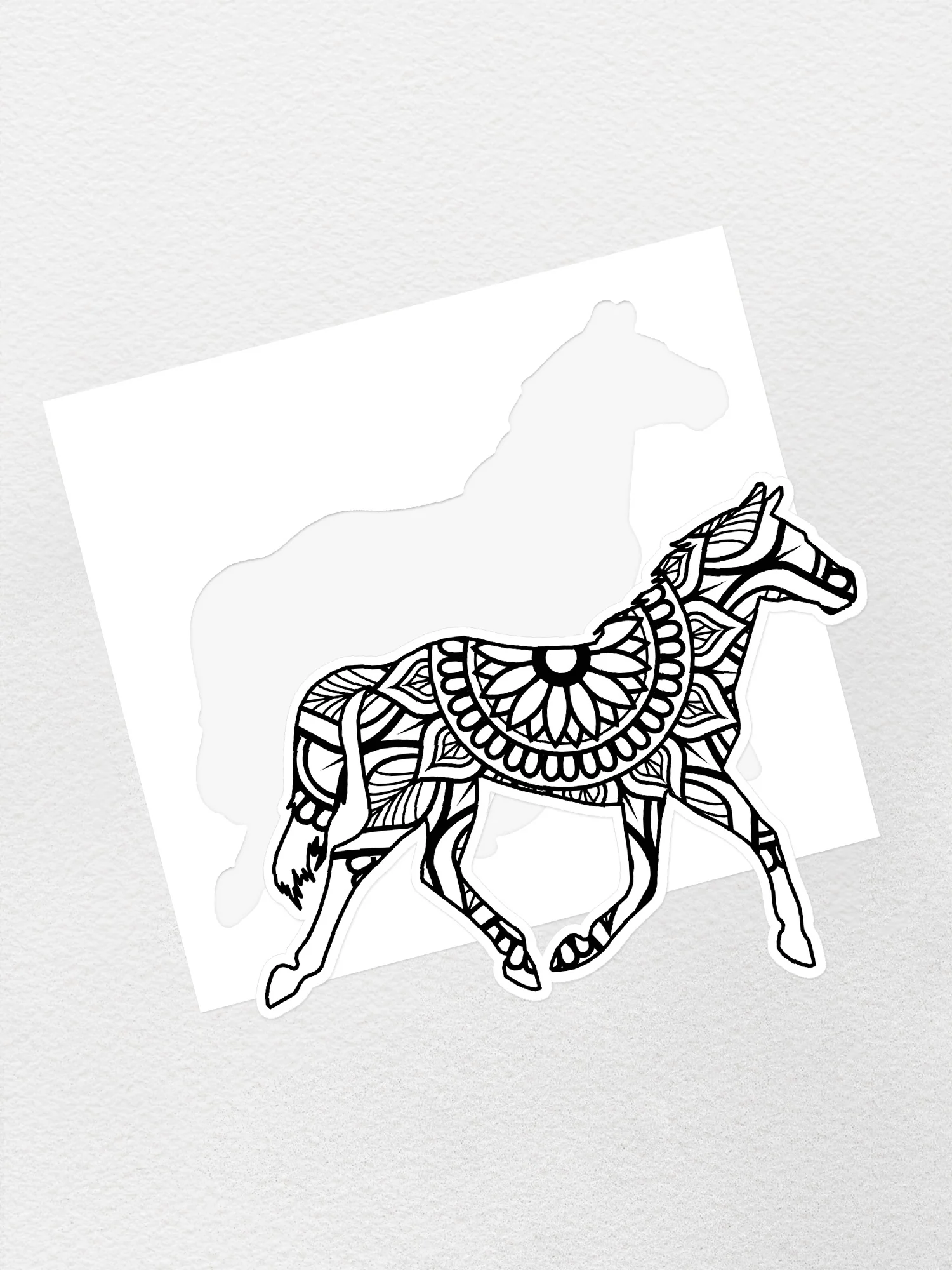 Horse Mandala Sticker - Image 2