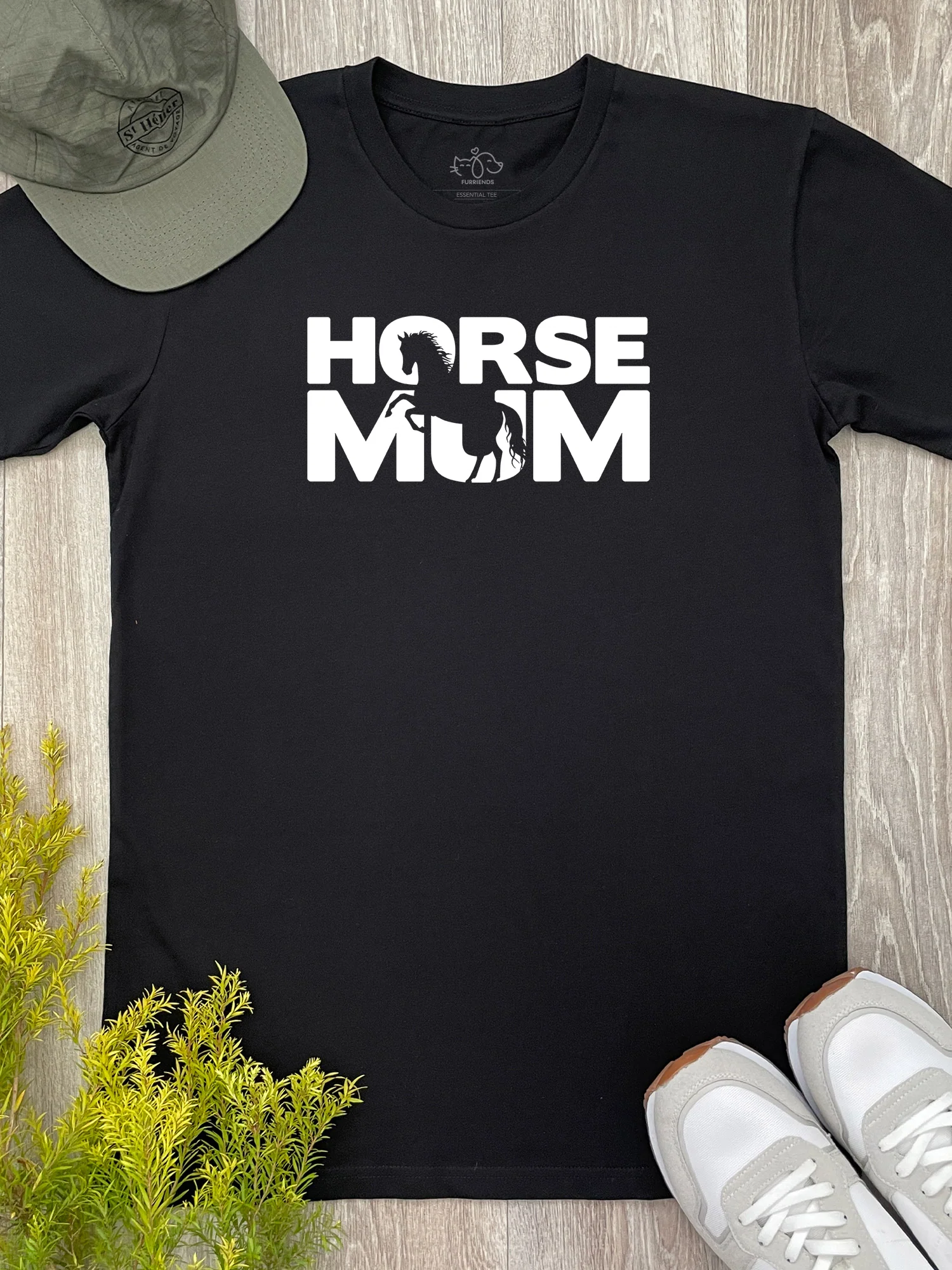 Horse Mum Silhouette Essential Unisex Tee - Image 2