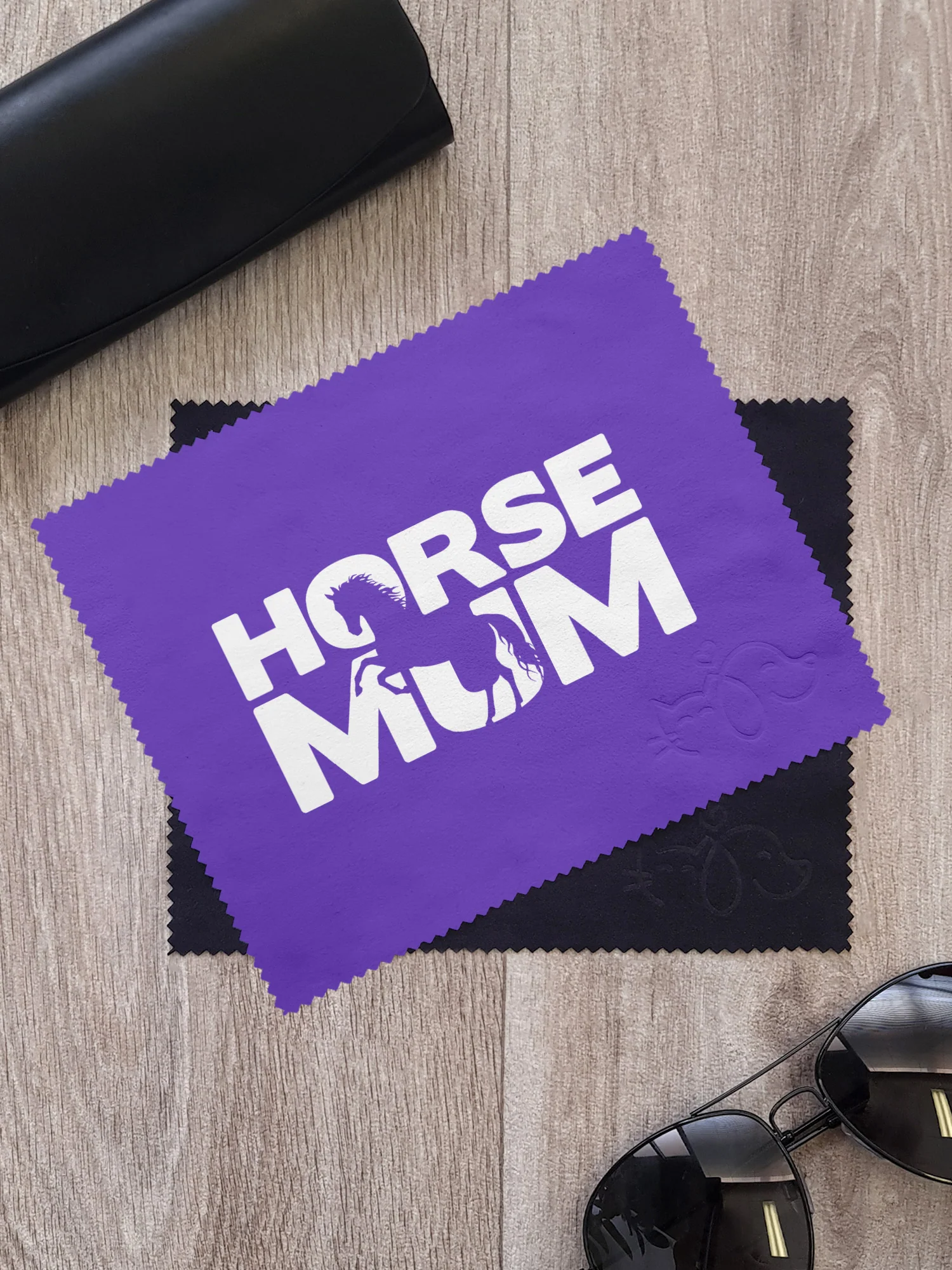 Horse Mum Silhouette Microfibre Suede Glasses Cleaning Cloths (Twinpack) - Image 3