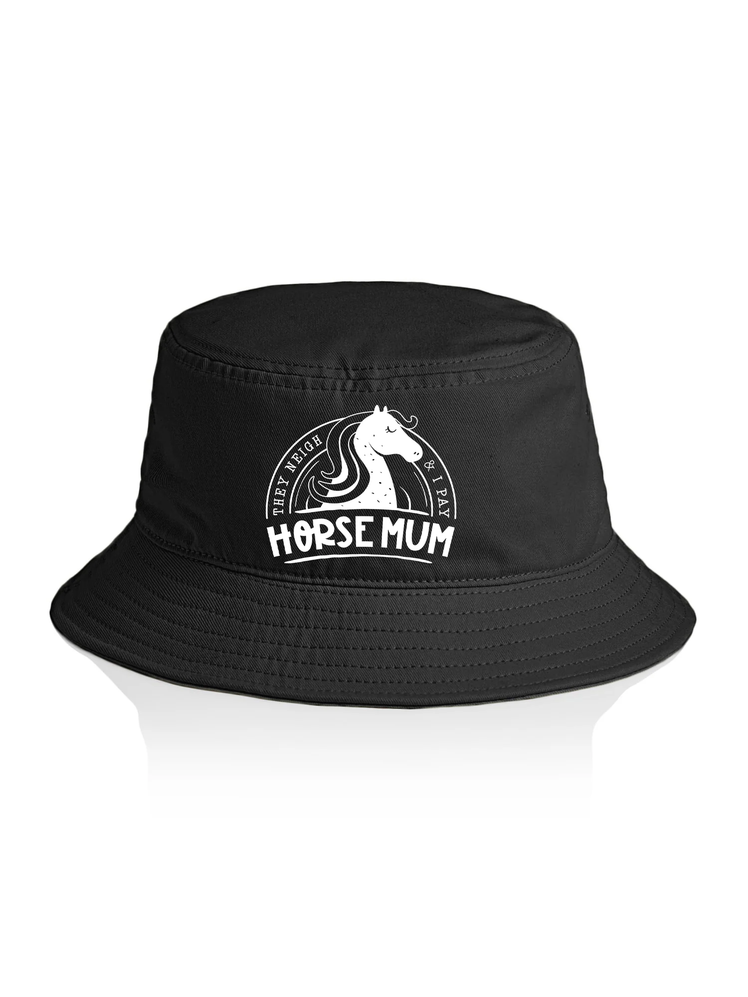 Horse Mum They Neigh I Pay Bucket Hat - Image 6