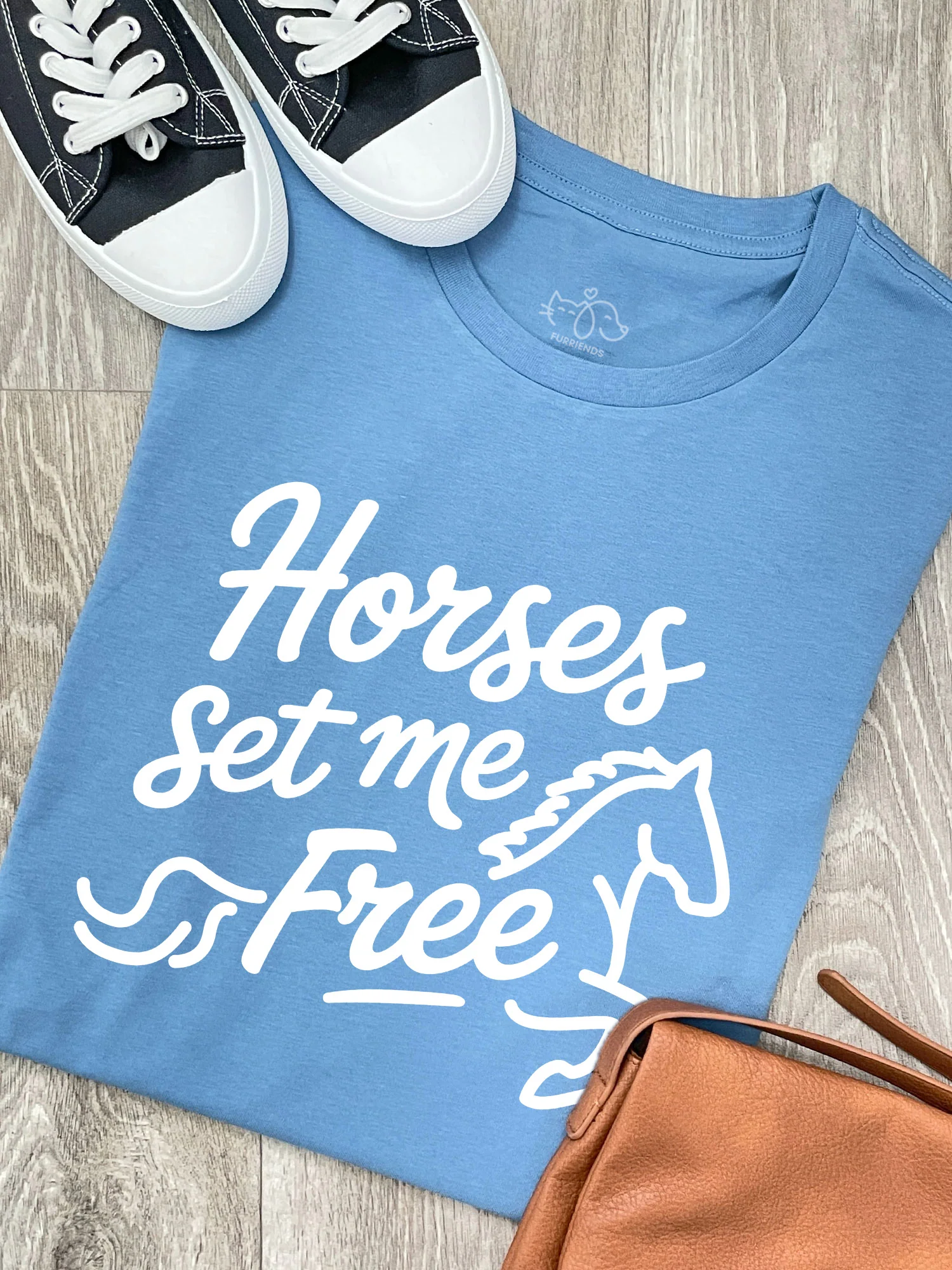 Horses Set Me Free Ava Women's Regular Fit Tee - Image 8