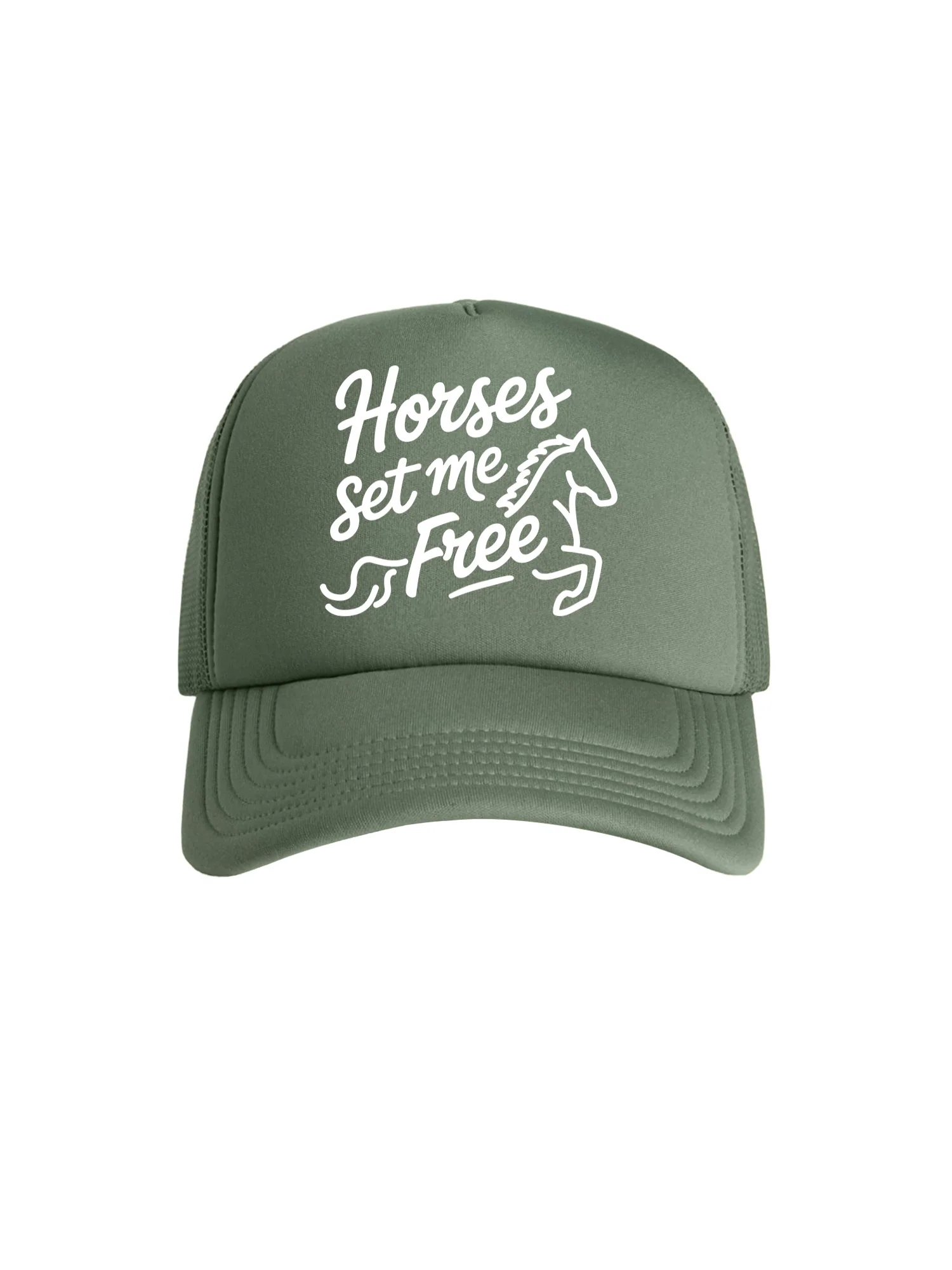 Horses Set Me Free Foam Trucker Cap - Image 2